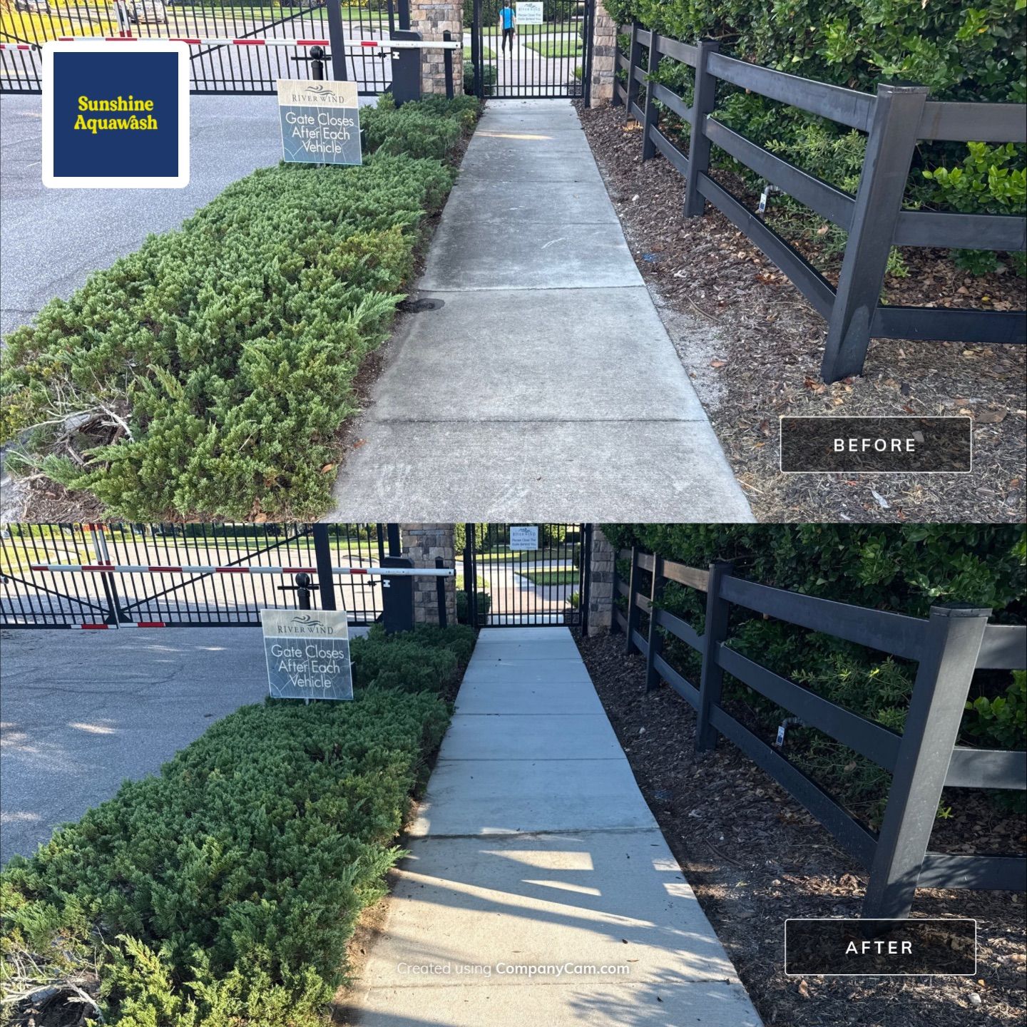 HOA Community Cleaning in River Wind | Sidewalk & Curb Pressure Washing in Bradenton, FL by Sunshine AquaWash