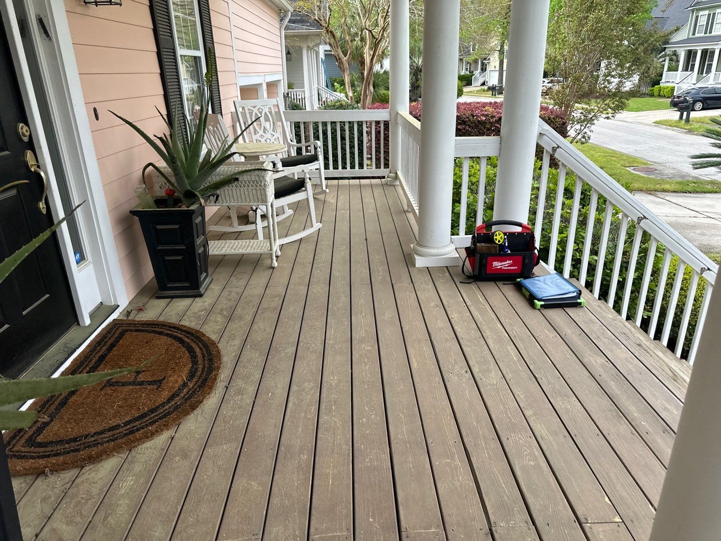 Weathered Deck using Wood Sealant by DuraSeal