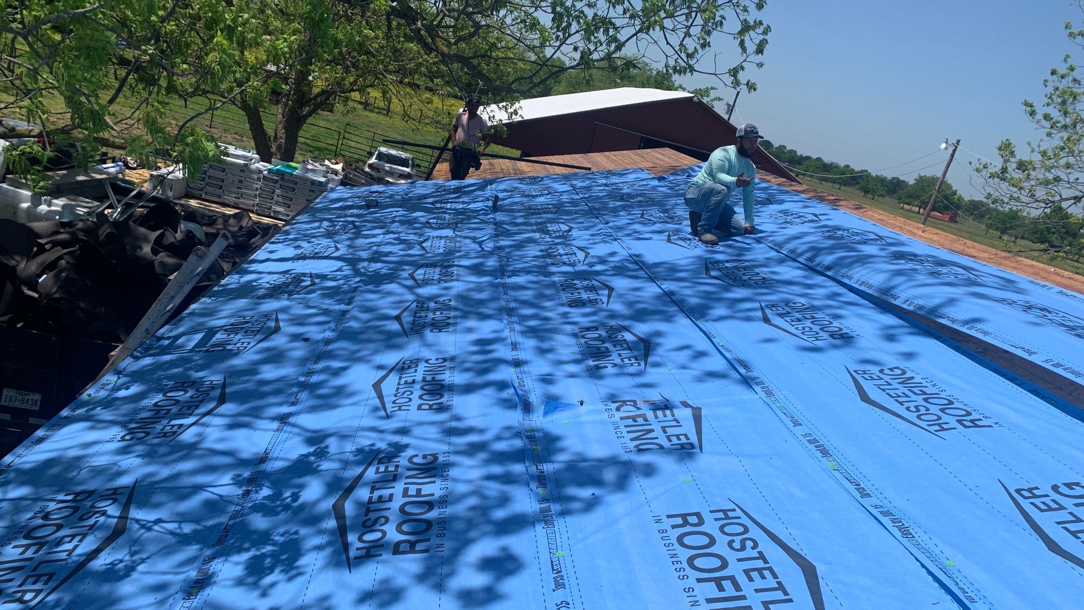 Residential Roofing Installation using Malarkey Highlander NEX by Hostetler Roofing