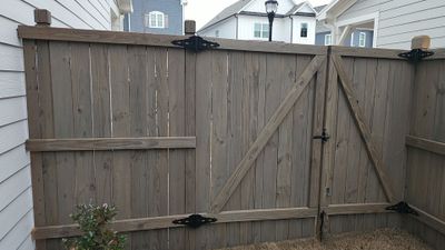 Fence Staining using Cape Cod Grey by SSE