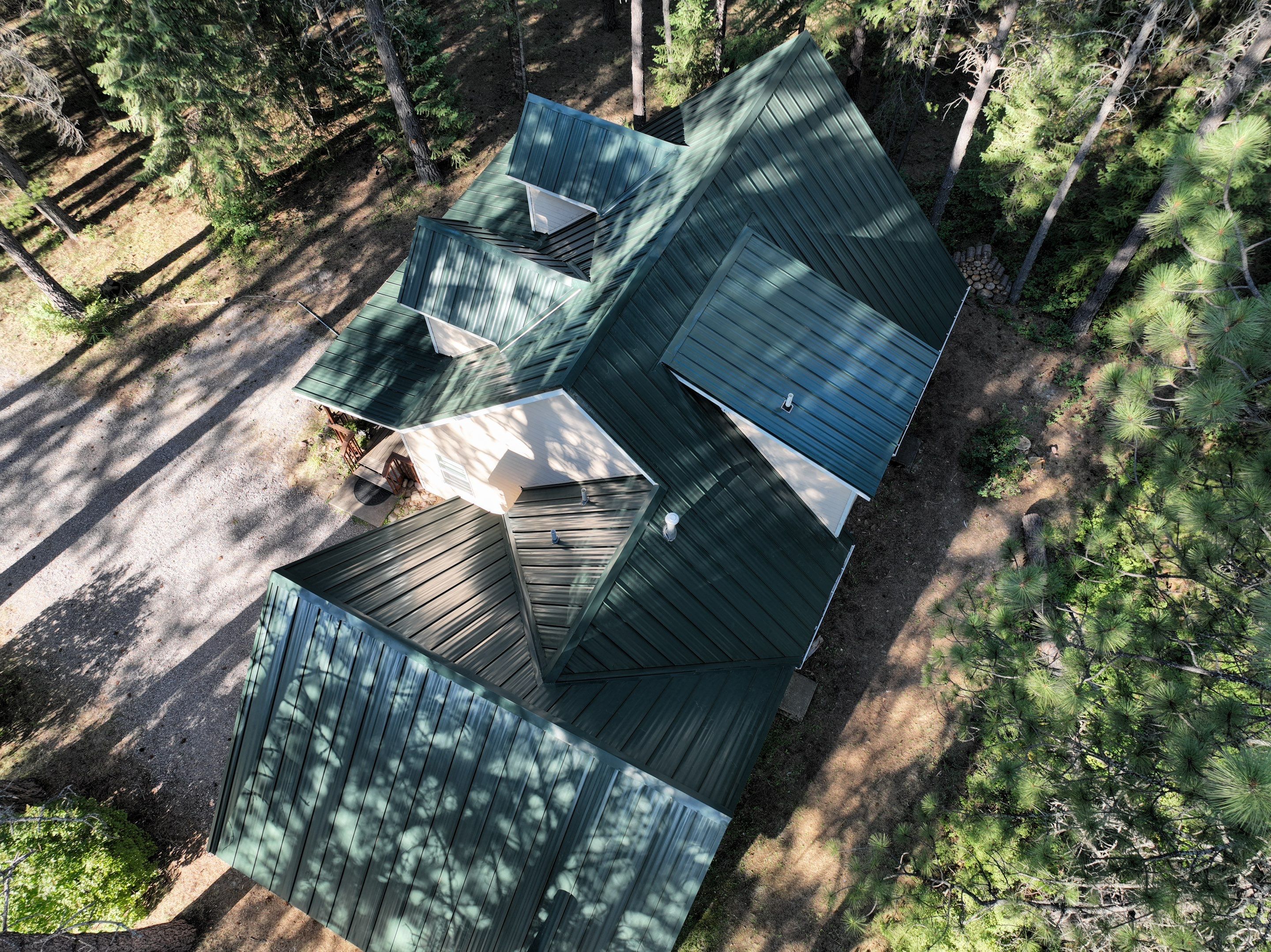 Green Snap Lock Standing Seam  by Montana Roofing Solutions