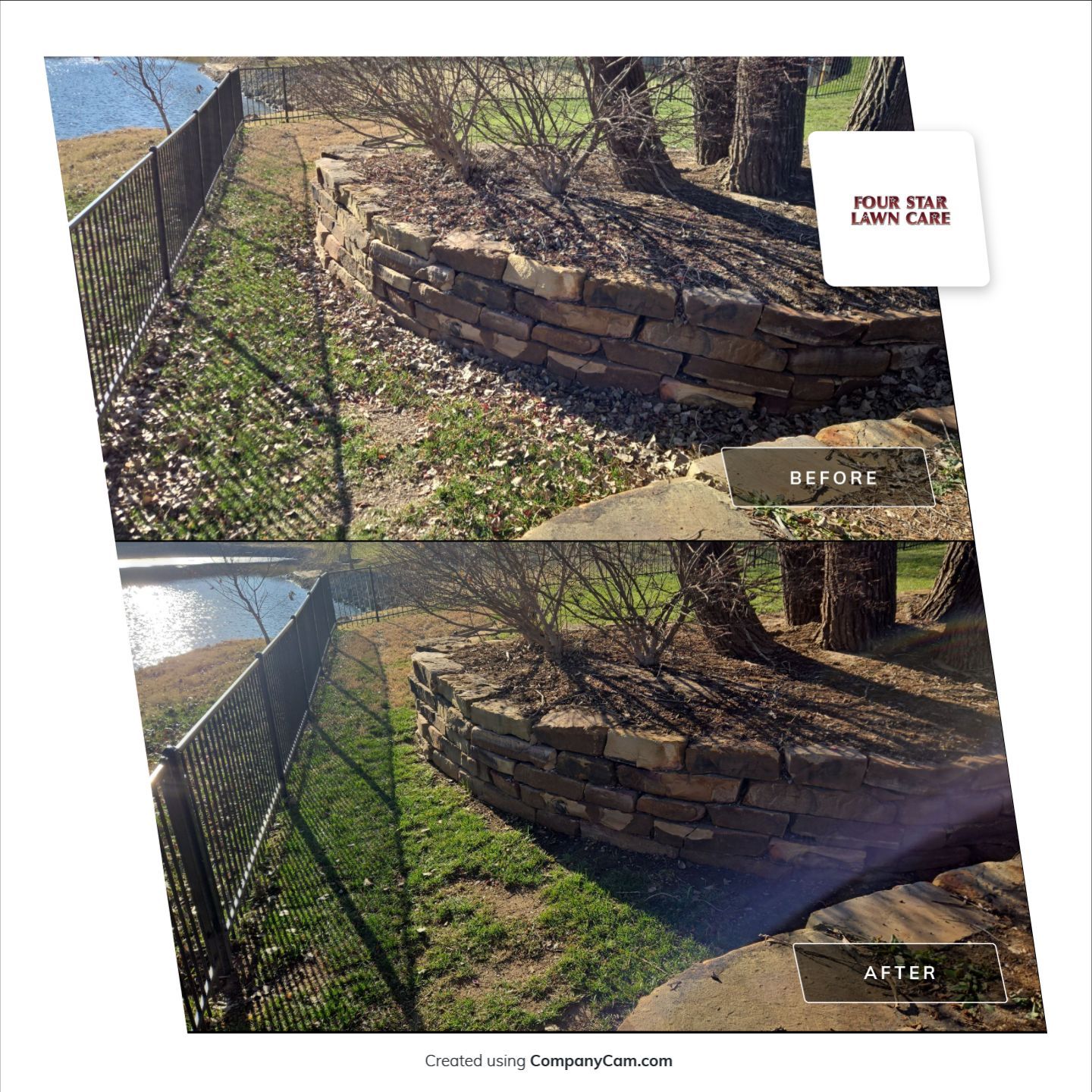 Project in Wichita by Four Star Lawn Care