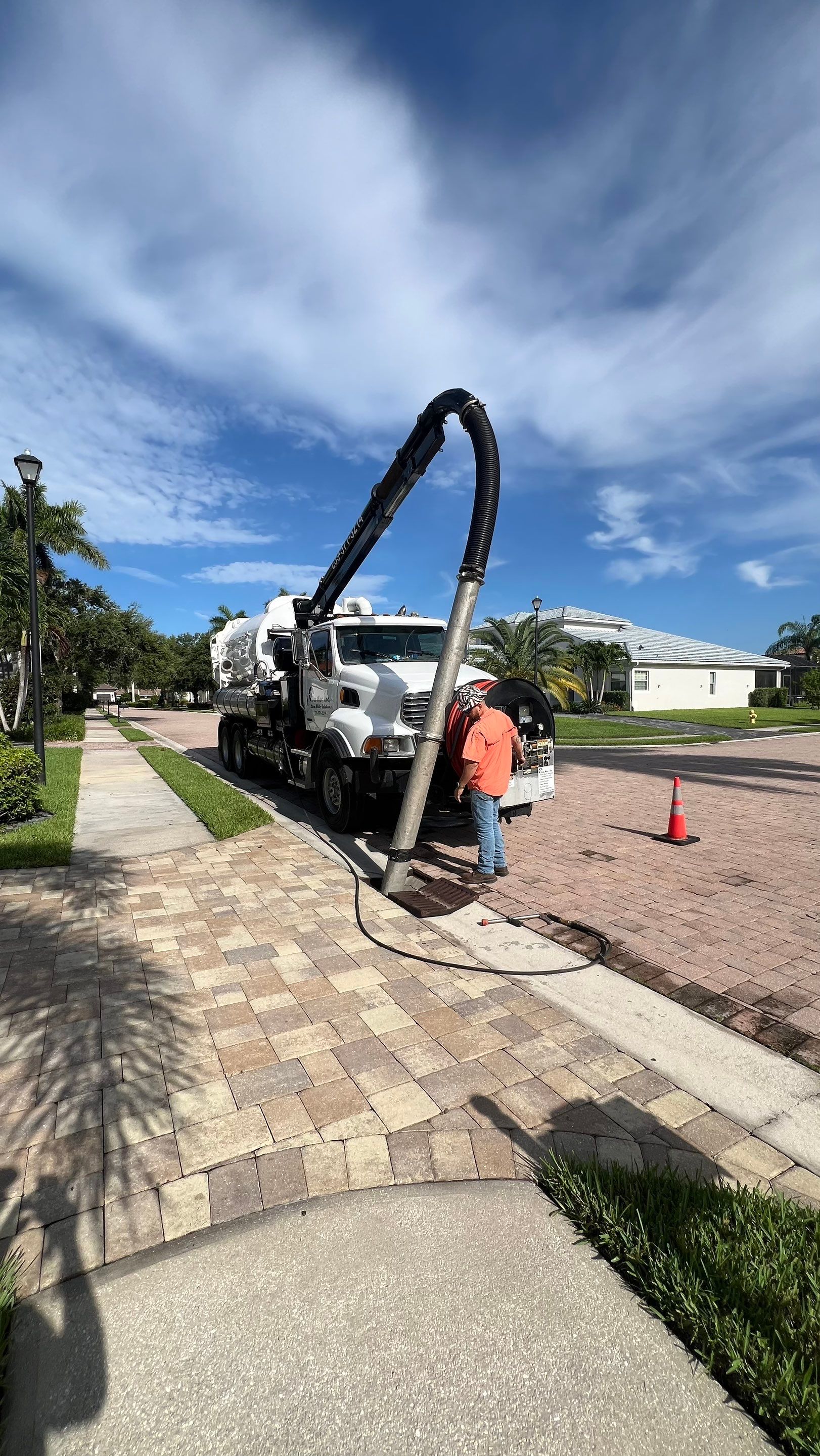 Naples Community Catch Basin Cleaning by APS Power & Water