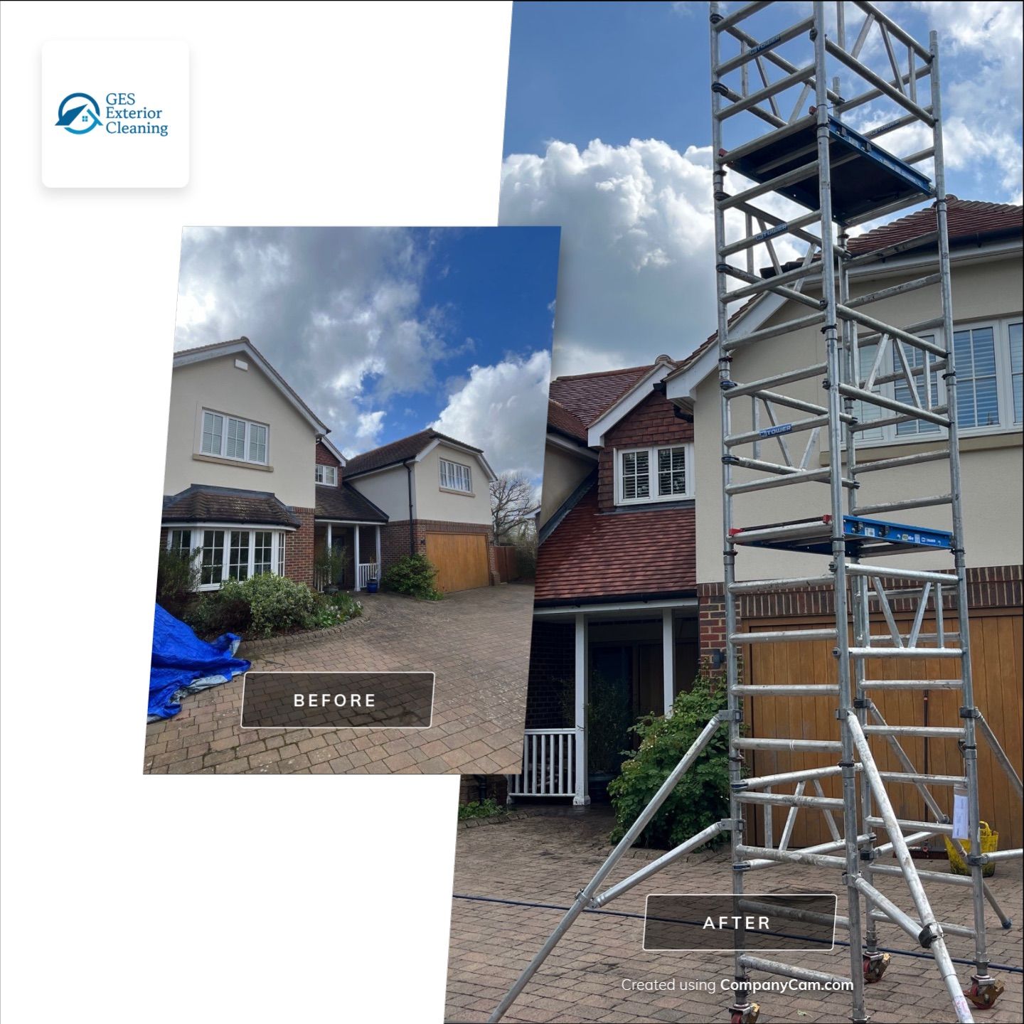 Roof Clean  - Moss Removal - Gutter Clean using Honda 15lpm Low Pressure Washing Machine by Ges Exterior Cleaning ltd