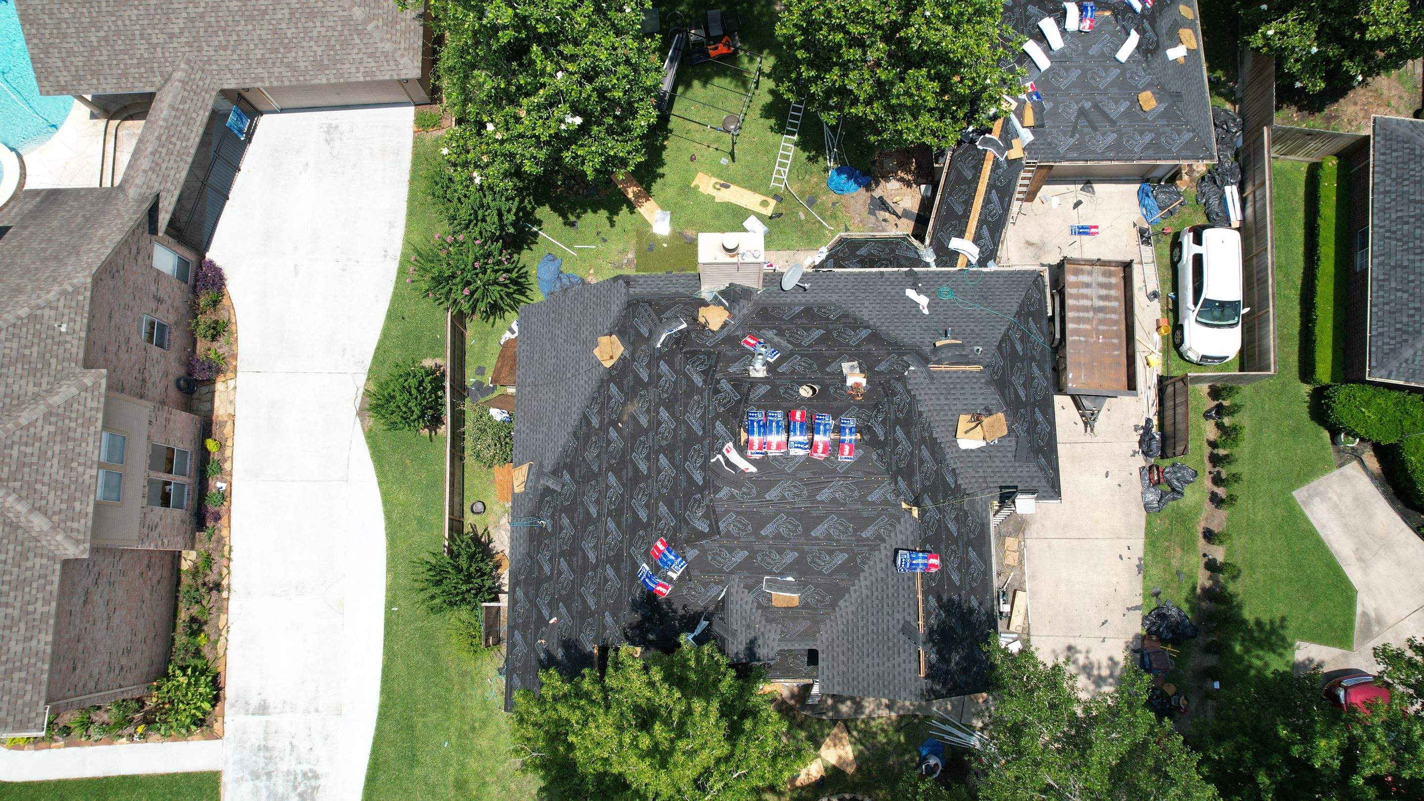 Deep Slate-Blue Shingle Roof Replacement — Conroe, TX by PL Roofing & SB Roofing, LLC.