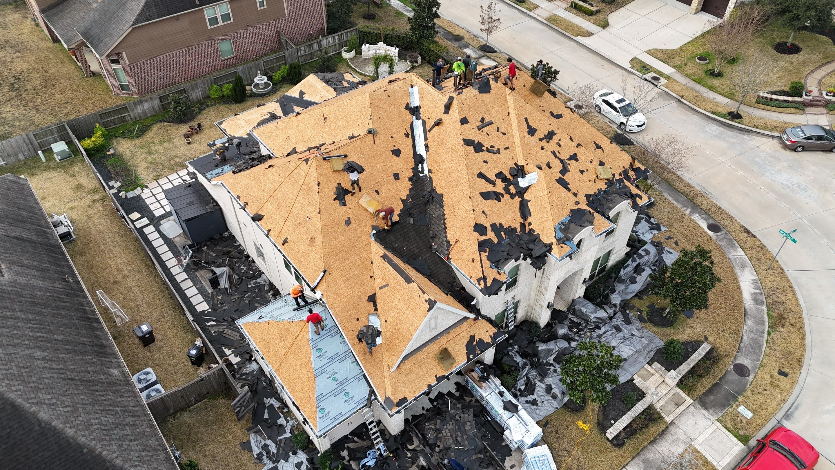 Roof Replacement in Cypress after Customer sustained Hail Damage! by Core Four Roofing