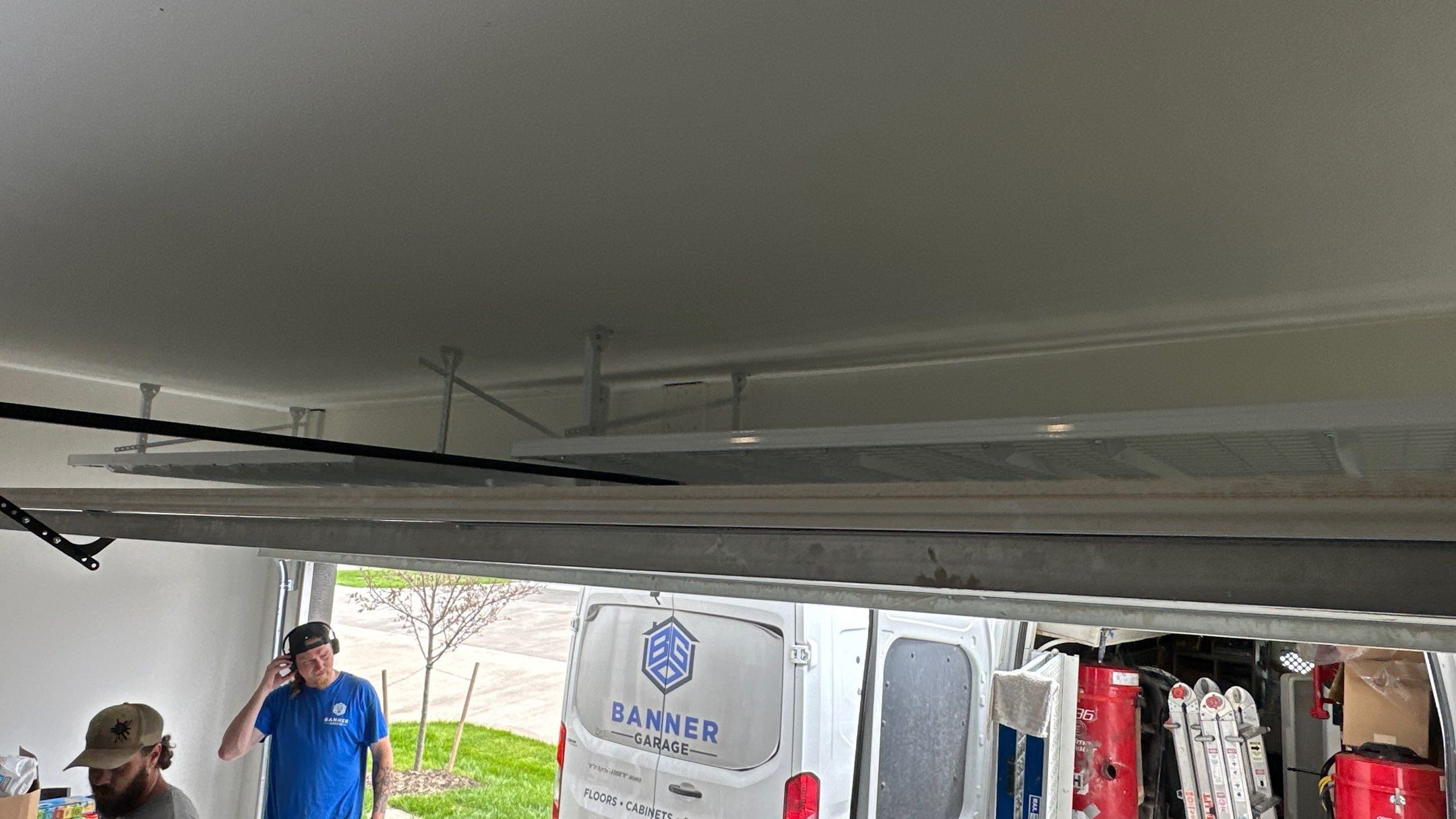 Michael M. upgraded his garage with overhead racks and slotwall by Banner Garage