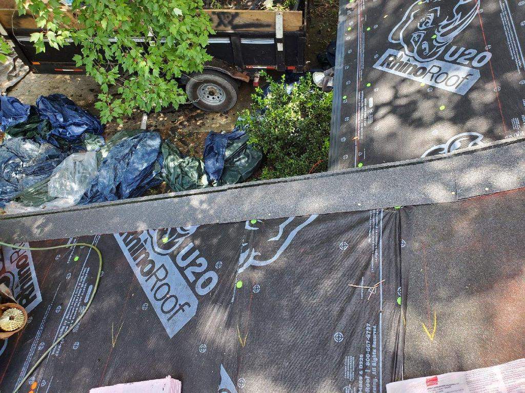 Residential Roofing Installation using Owens Corning Oakridge- Williamsburg Gray by Indigo State Roofing