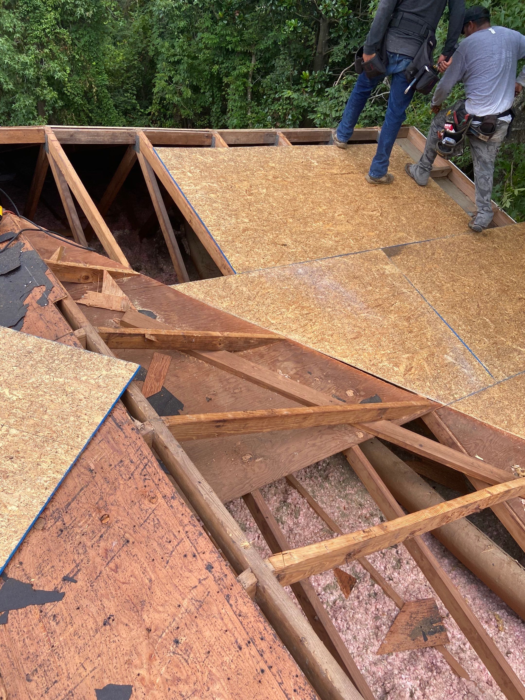 Hail Damage using Atlas Pristine Pinnacle Shingles by Artigues Roofing & Restoration Services