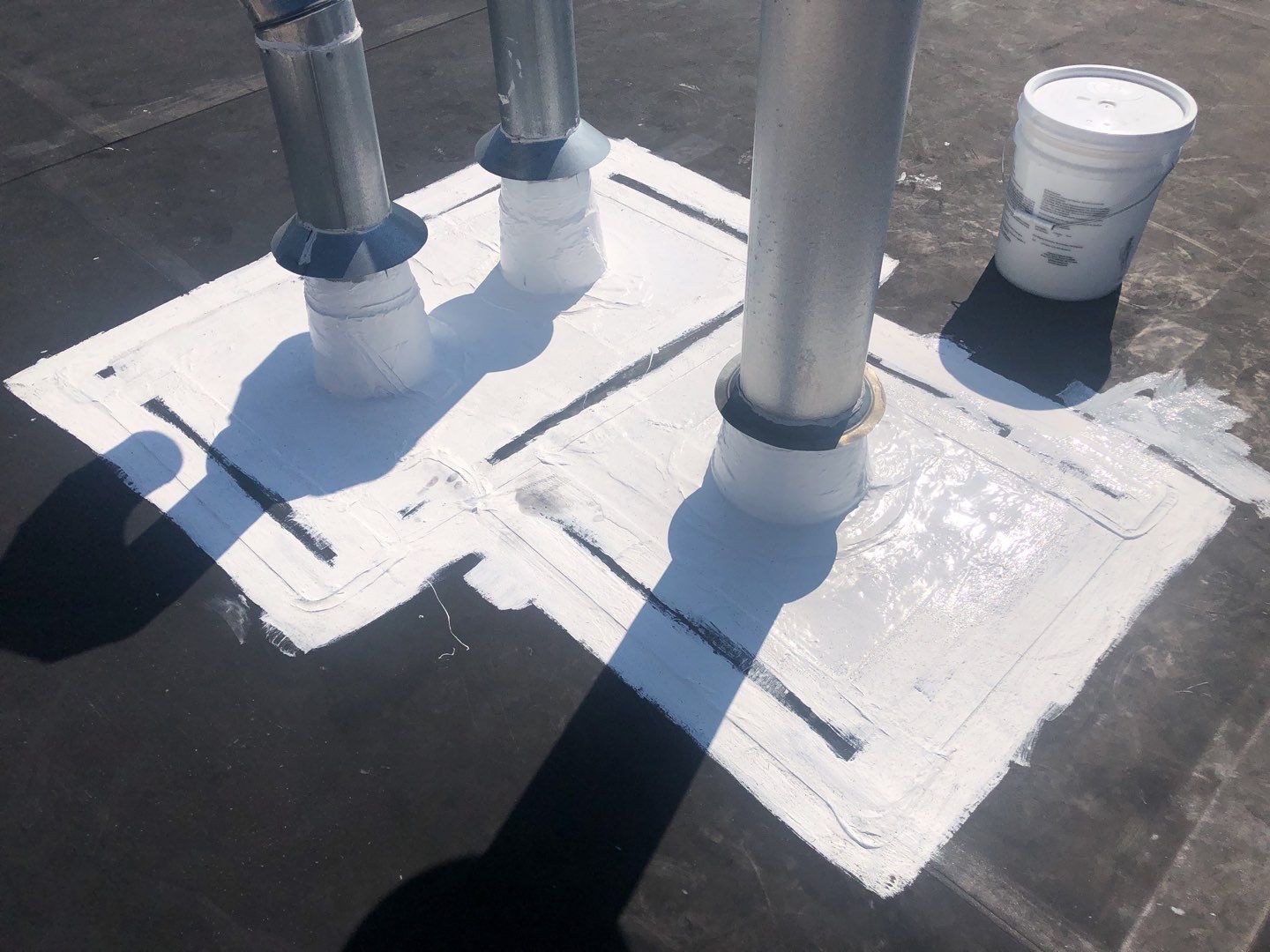 Commercial Roofing Installation using American Standard Coating - S  by A to Z Roofing