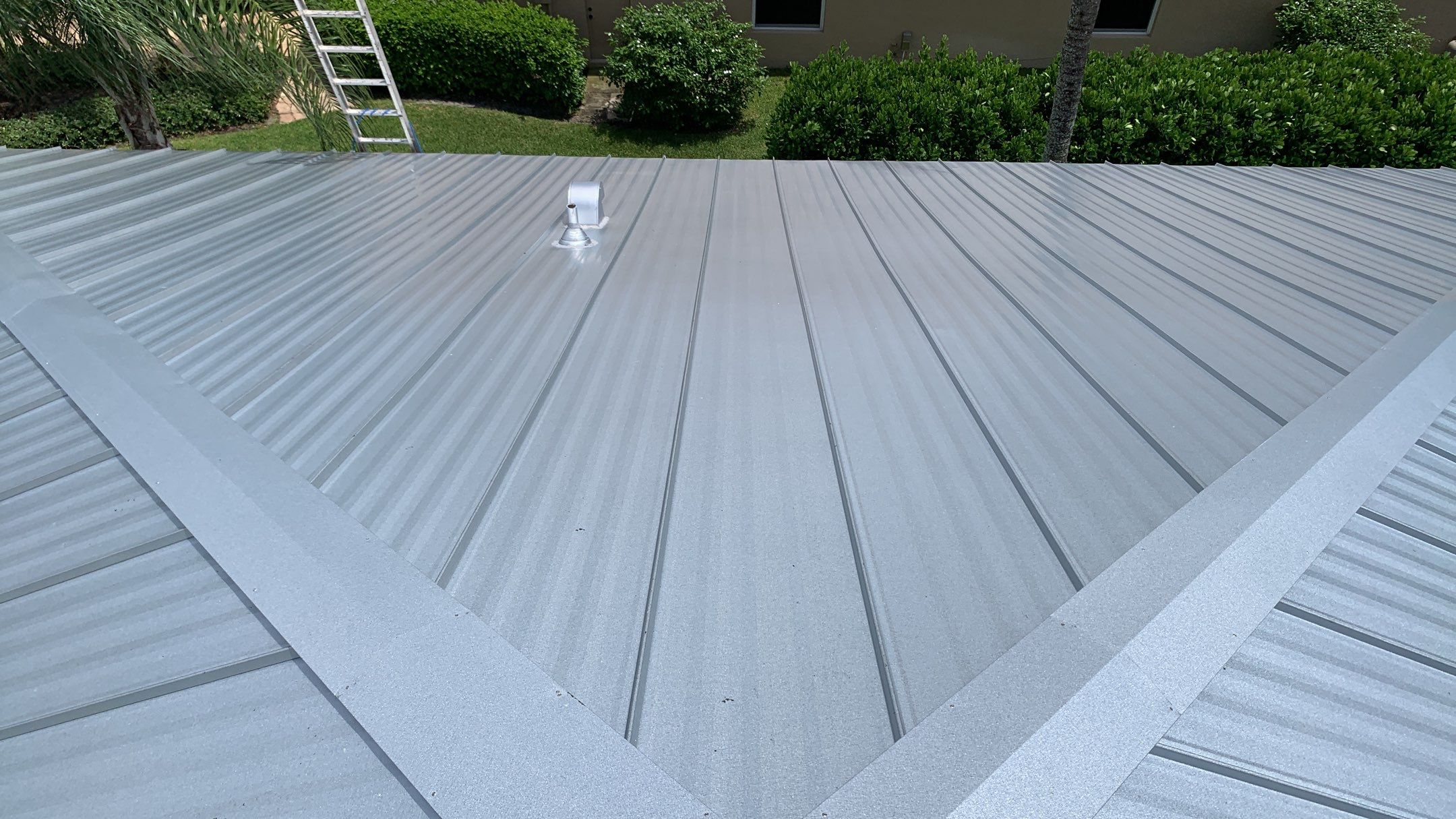 Residential Roofing Installation using 1" Nail strip metal roof by BLUES BROTHERS ROOFING