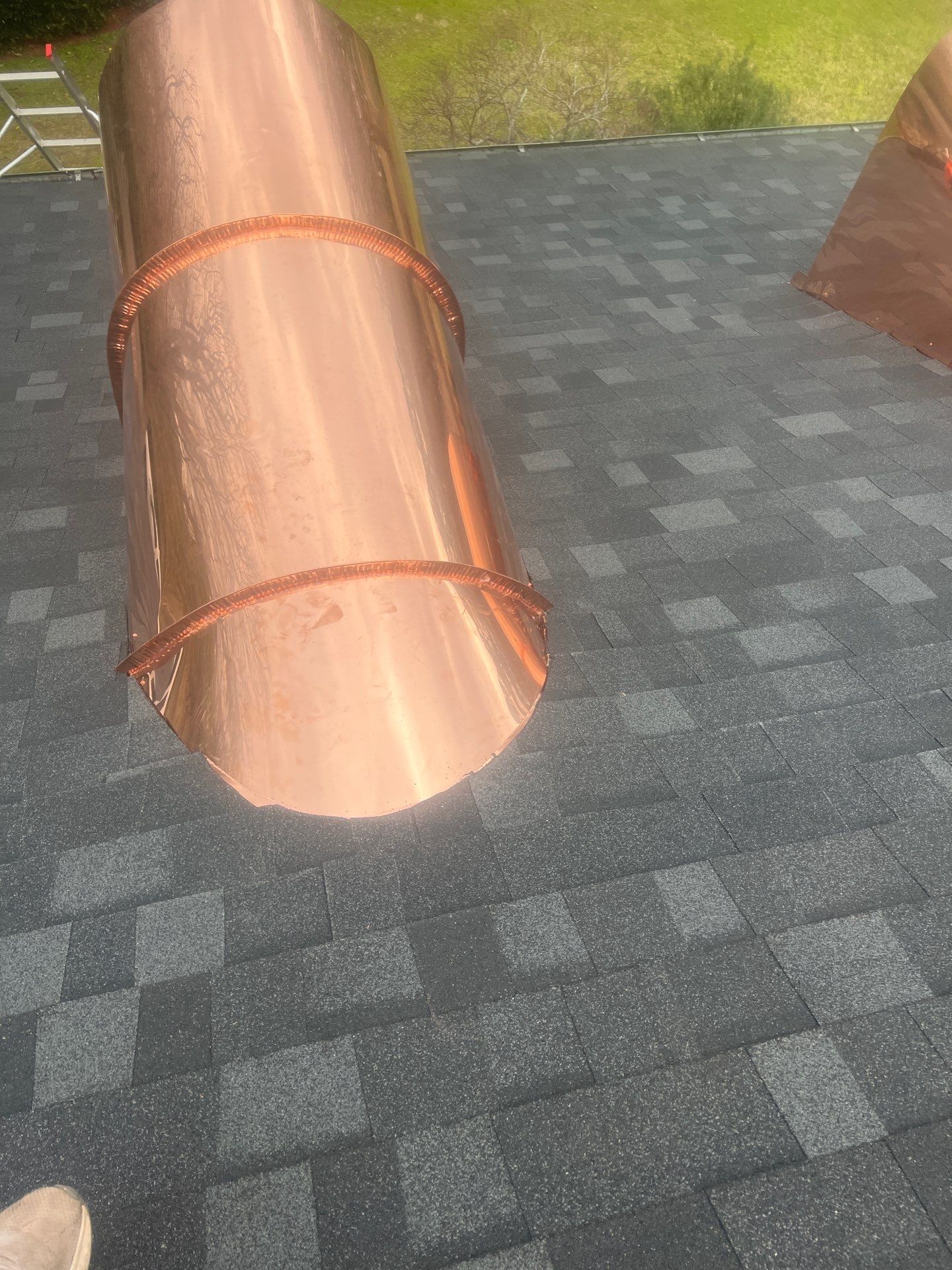 Onyx Black Shingle w/ Copper Upgrades by IAM Roofing LLC