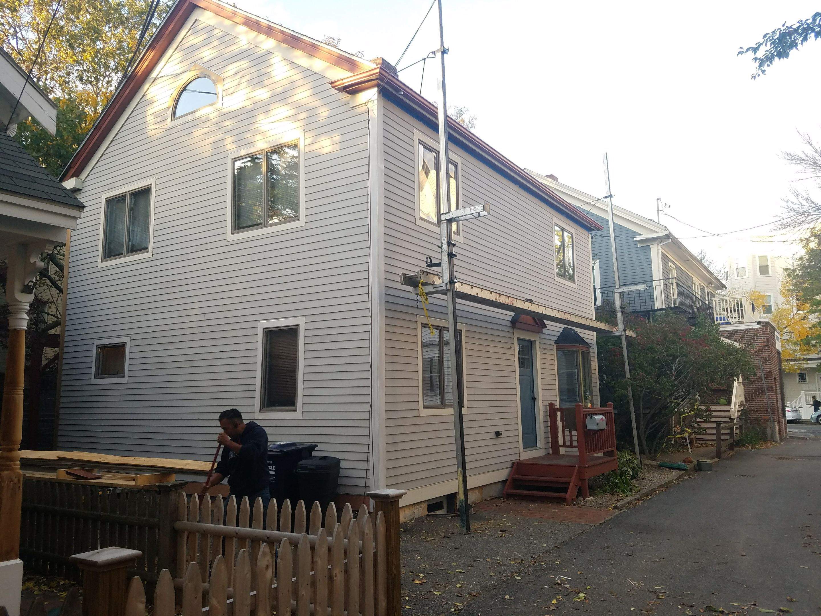Siding Installation using Cedar Clapboard by Loyalty Exterior Solutions 