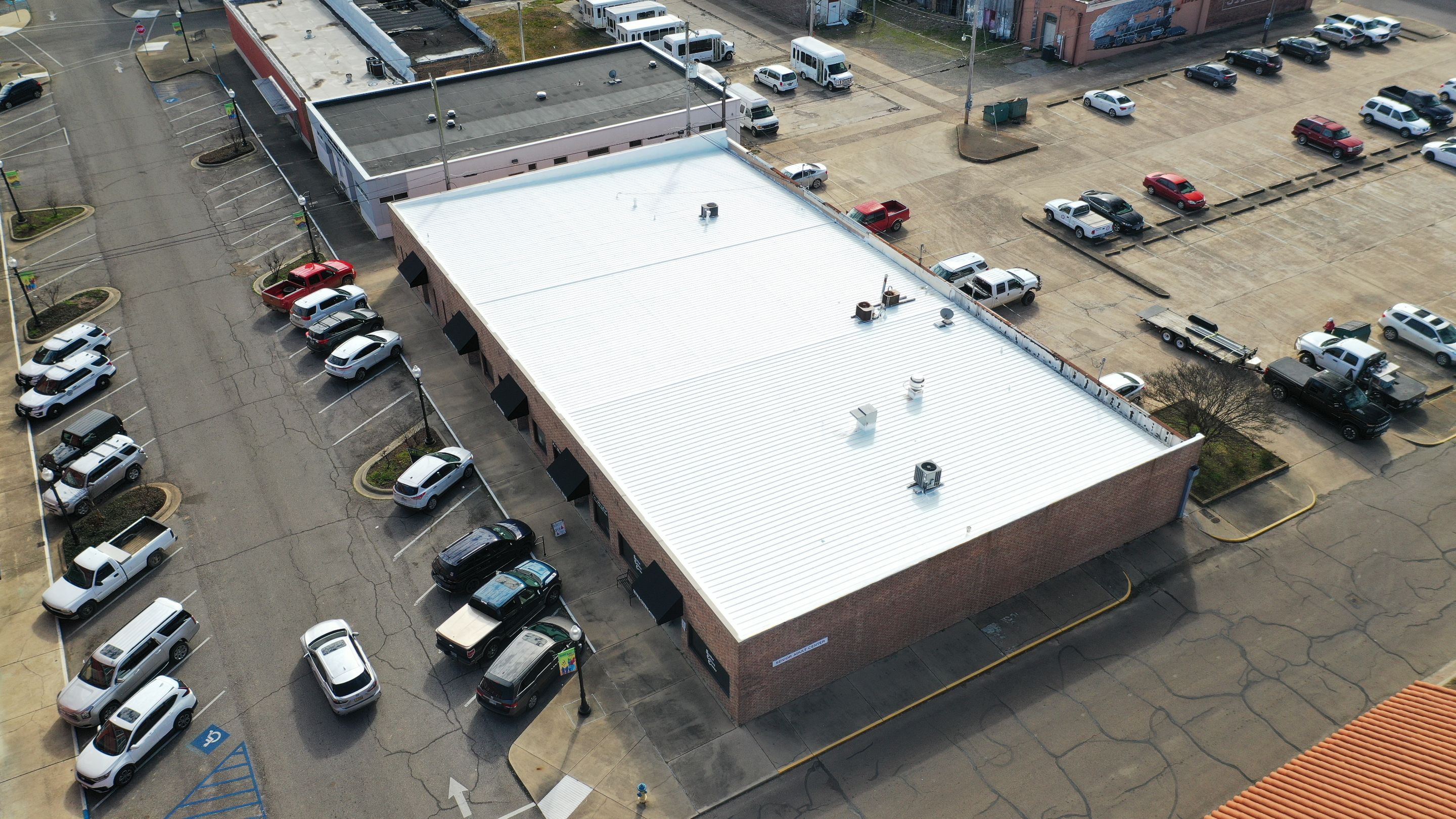 Commercial Metal Restoration System using Aldocoat Coatings by Hostetler Roofing