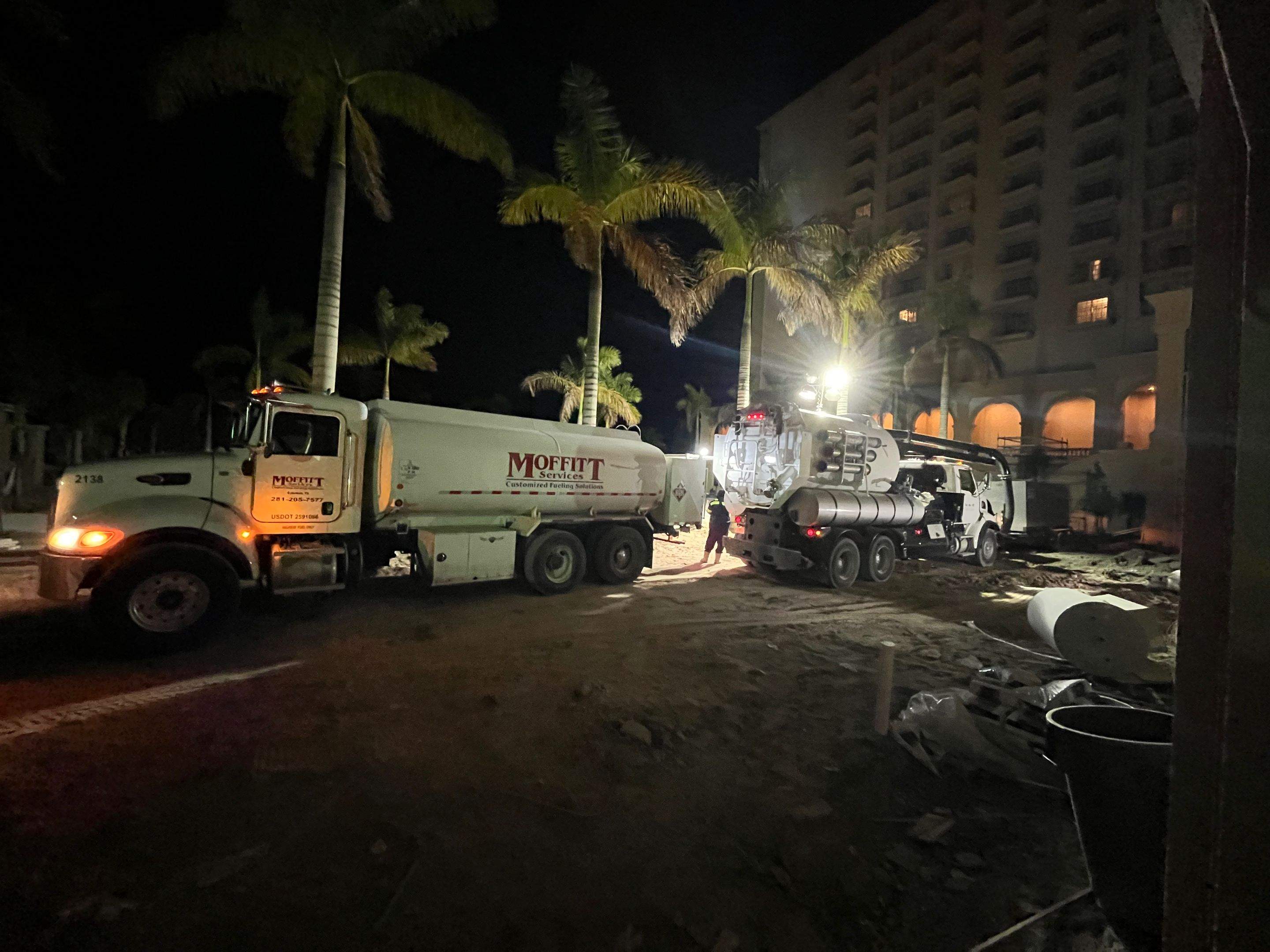 Ritz-Carlton S. Pool Deck & S. Service Rd Drain Cleaning by APS Power & Water