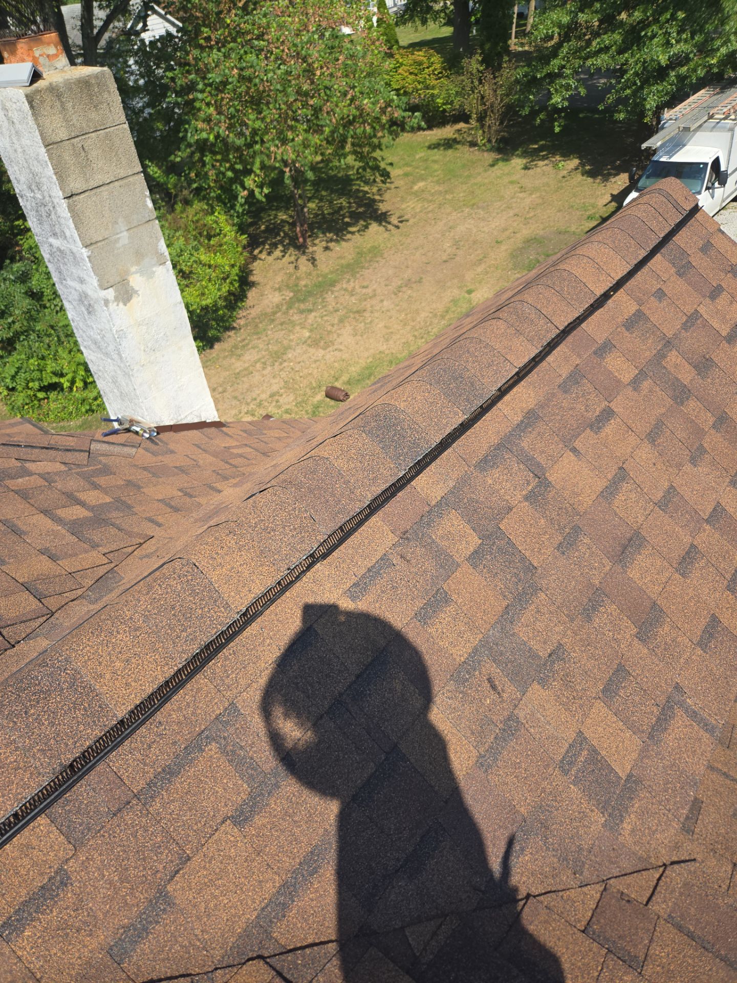 Atlas Pinnacle, Color, Burnt Hickory, Drip Edge, Color, Royal Brown by Eagle Eye Roofing