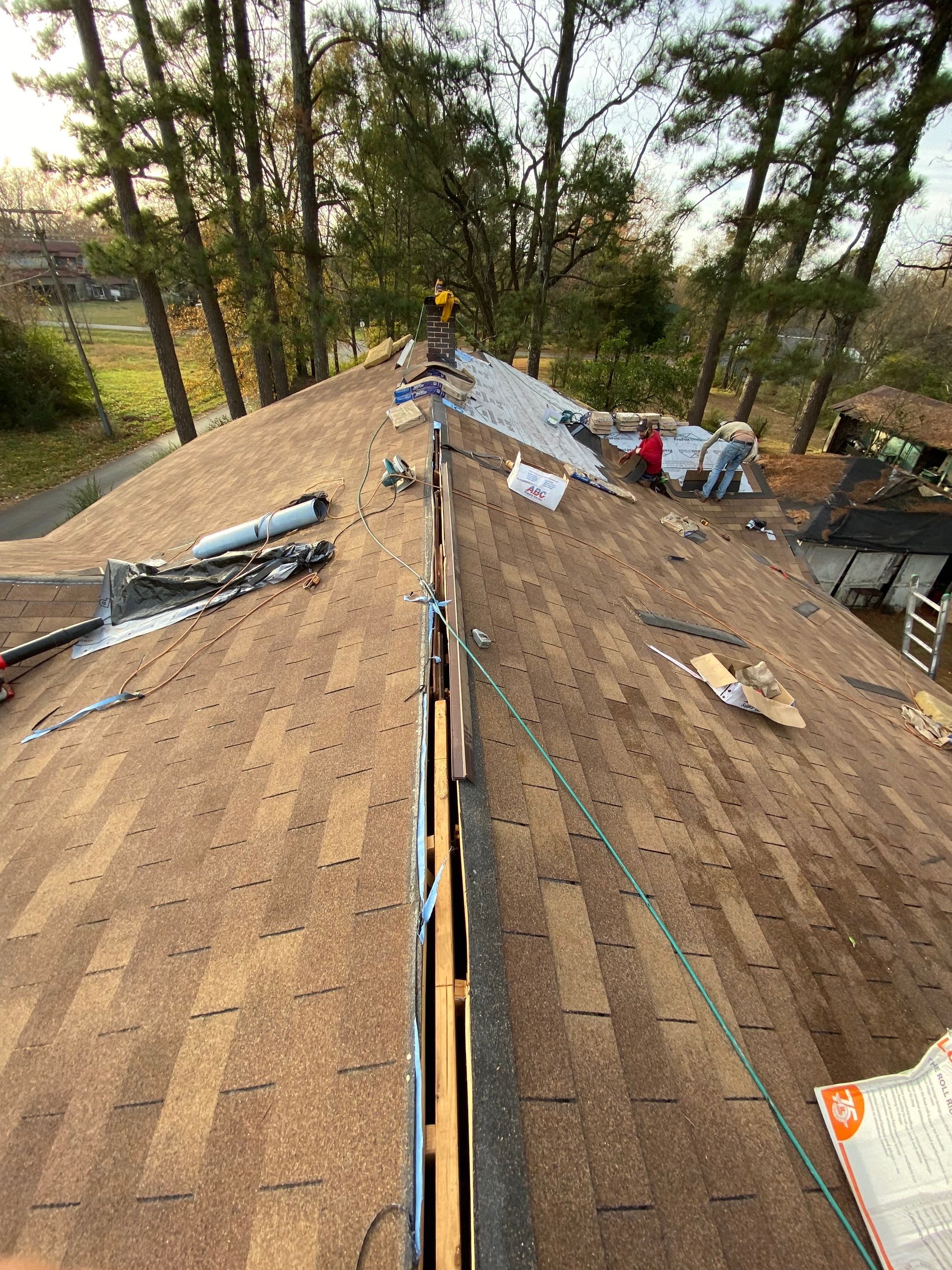 Residential Shingle Reroof using CertainTeed XT25: Resawn Shake by Hostetler Roofing