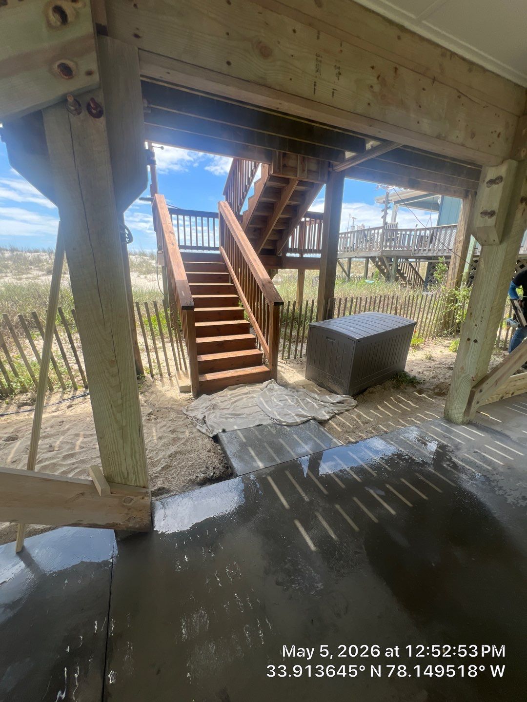 New Concrete Driveway Installation in Oak Island NC by Licensed General Contractor by RGR Construction and Roofing, LLC