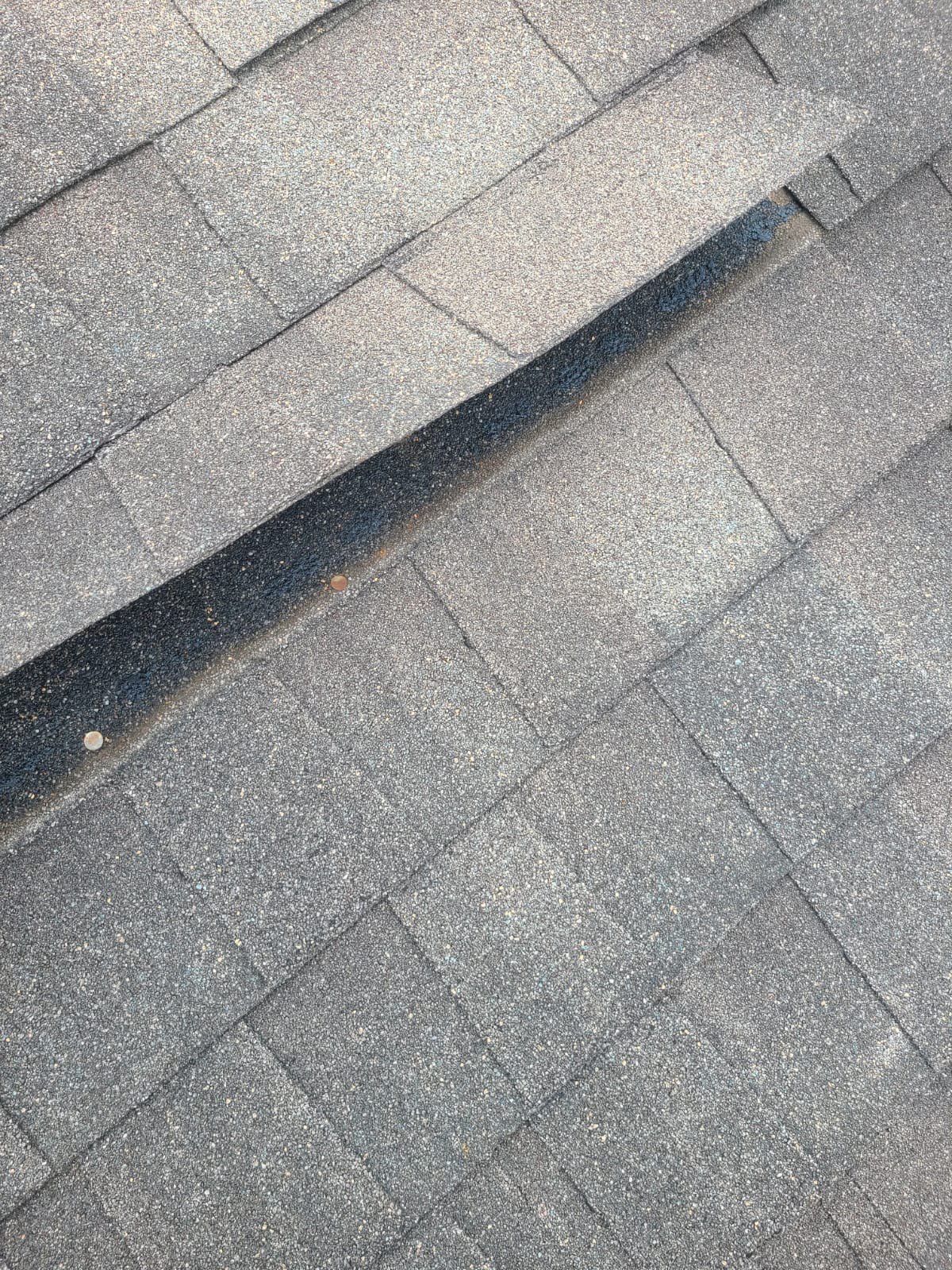 Hail Damage using Owen's Corning Duration (Lifetime) Shingles by Roof Repair Company