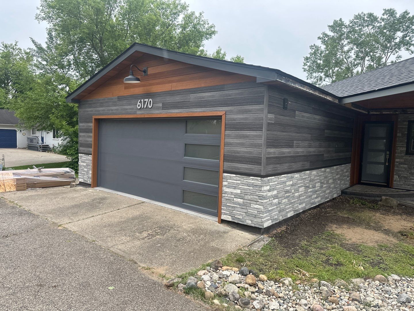 Siding Replacement using Alside Gray Oak by 180 Contractors