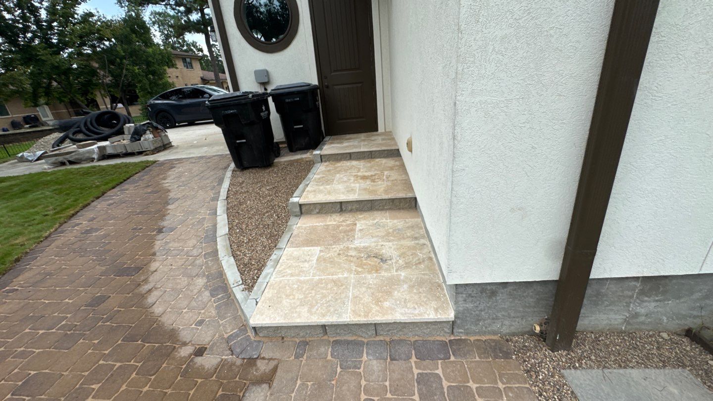 🏡 Duane’s Complete Retainer Wall & Hardscape Walkway by Texas Urban Elements