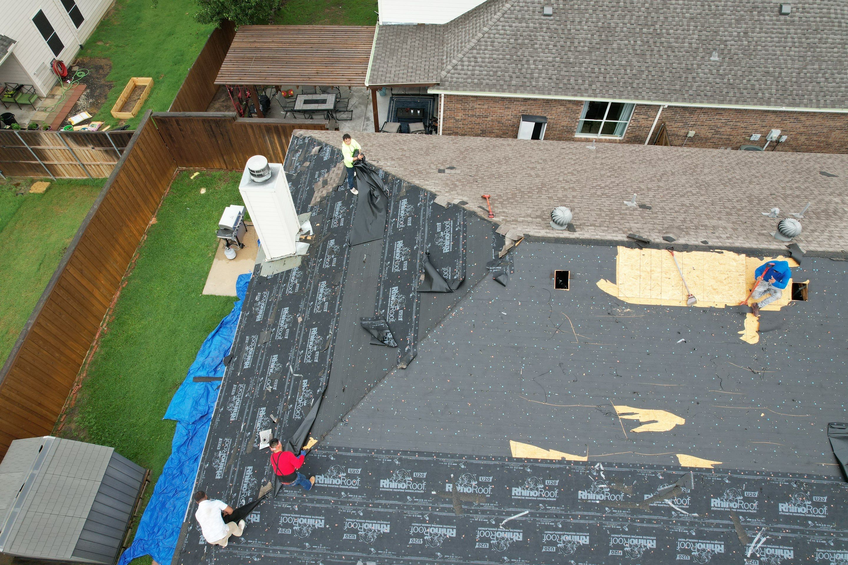 Project in Little Elm by Zeus Exteriors