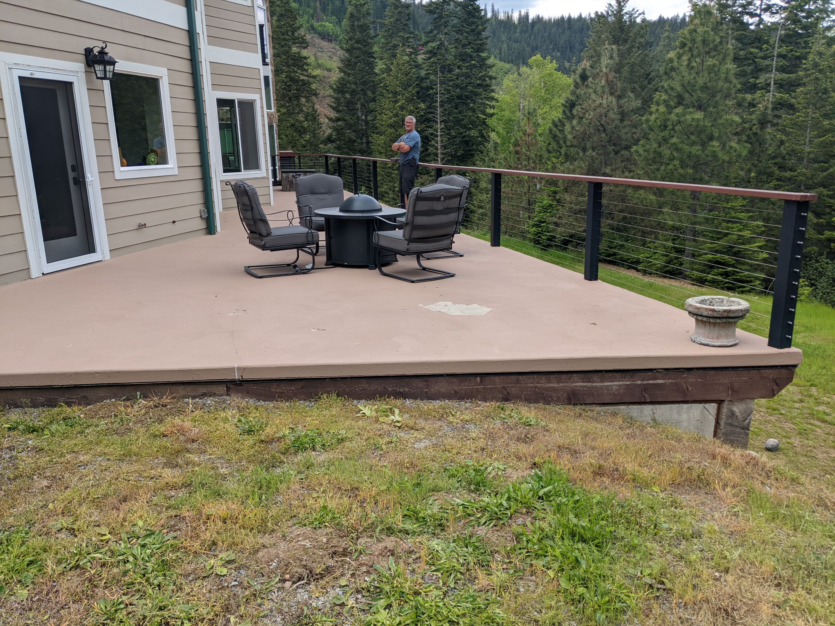 Patio Transformation using Greystone 1/8" by Croc Coatings, LLC