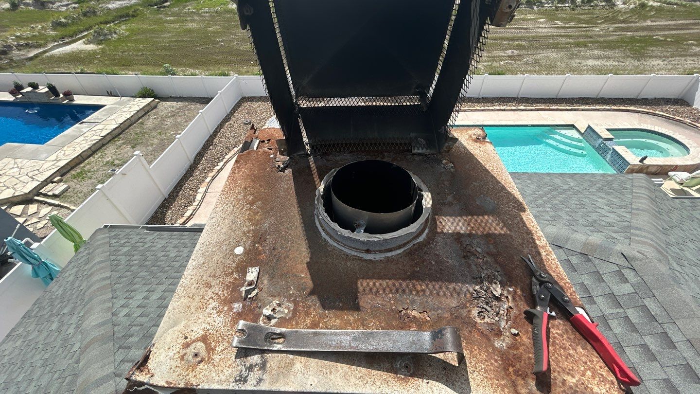 Chimney Cap & Chase Replacement using Galvanized Chimney Cap & Chase by Lighthouse Roofing