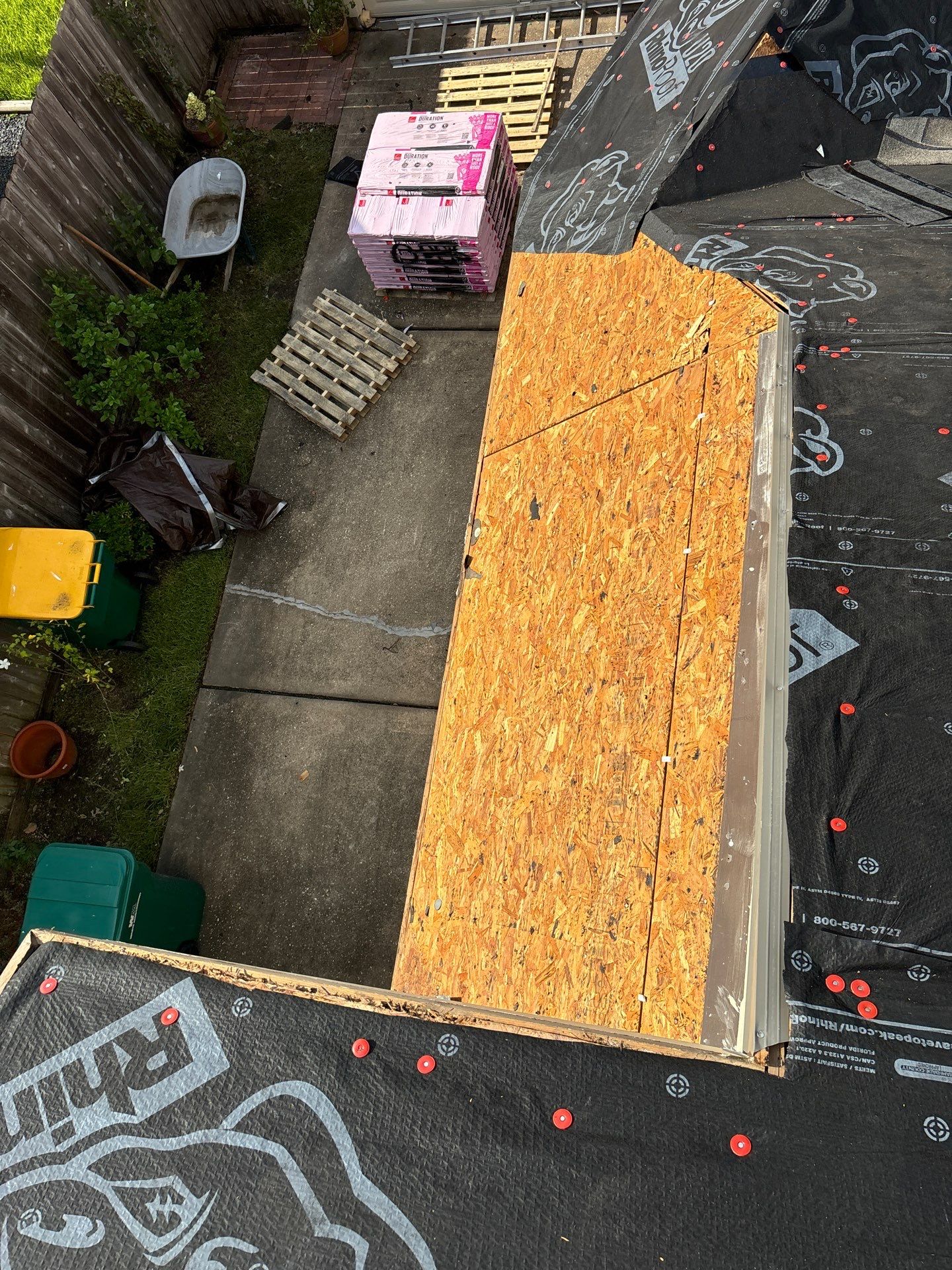 Residential Roofing Installation using Owen's Corning Duration (Lifetime) Shingles by Roof Repair Company