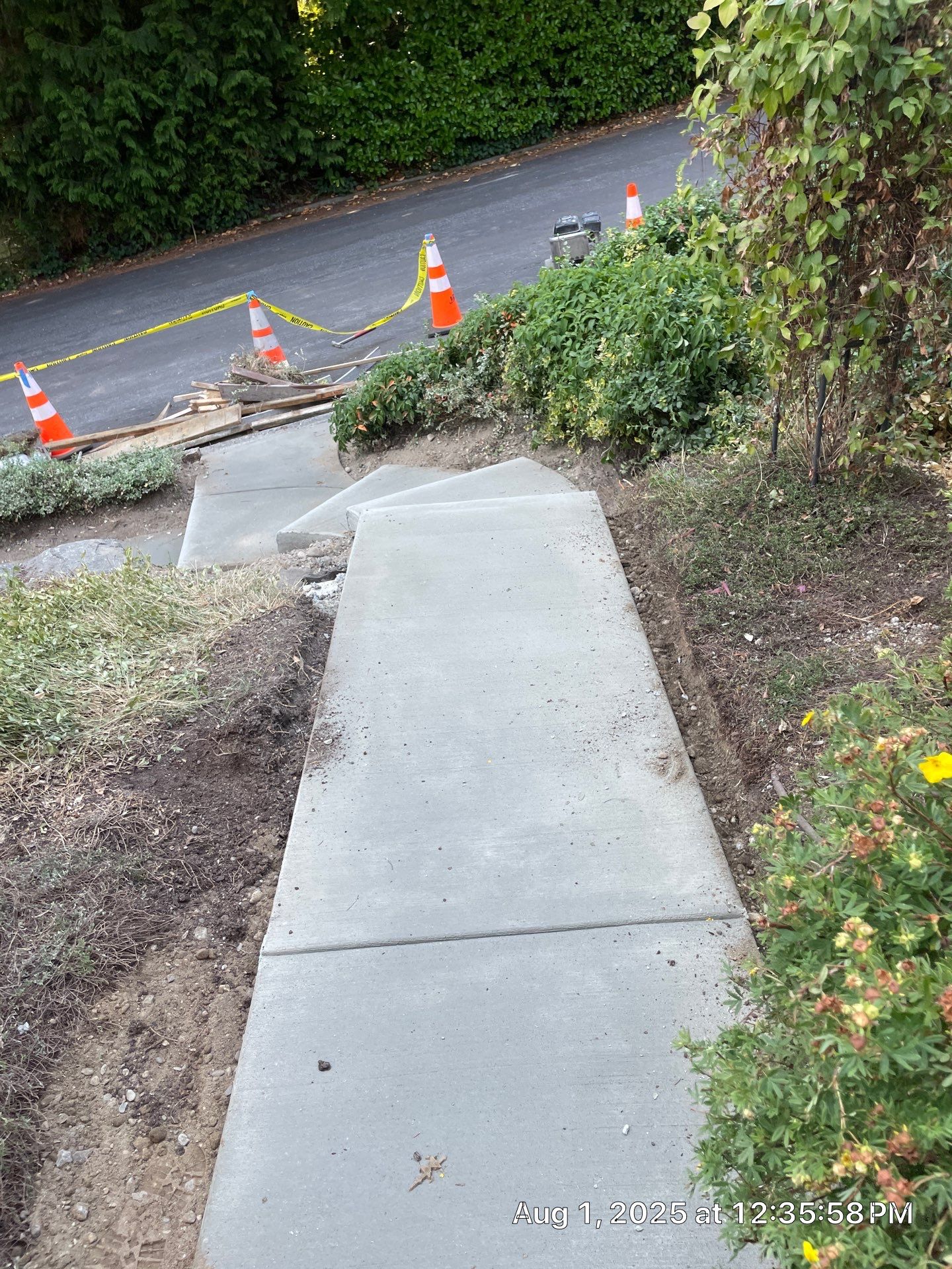 Front Driveway & Stairs Concrete Renovation | Kenmore  by Jireh Asphalt & Concrete Inc 