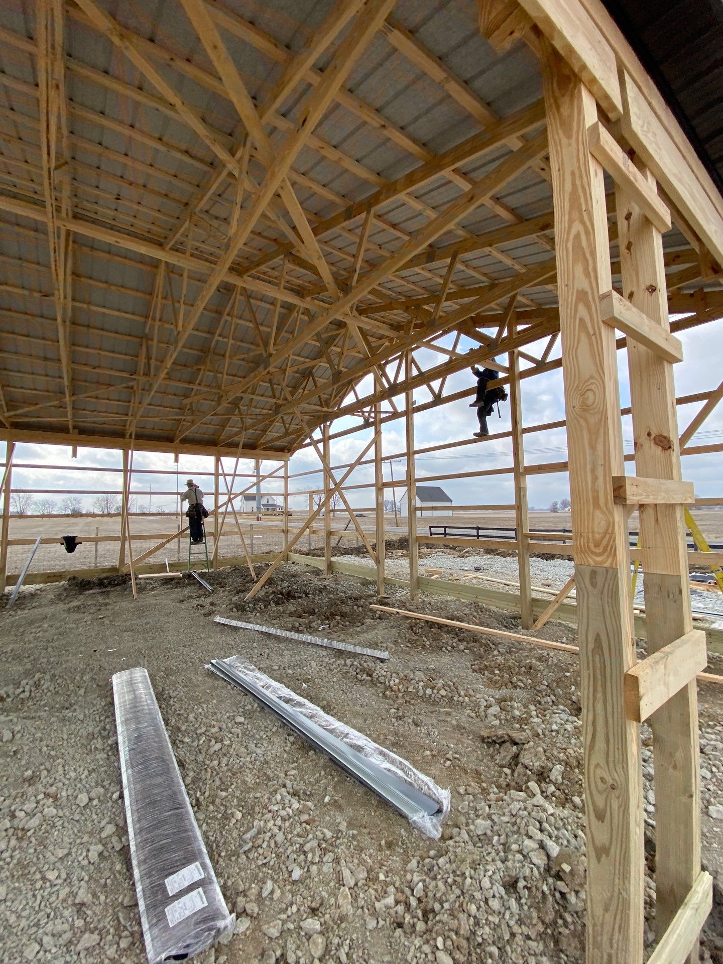 40'x40'x12' Garage by The Barn Builders 