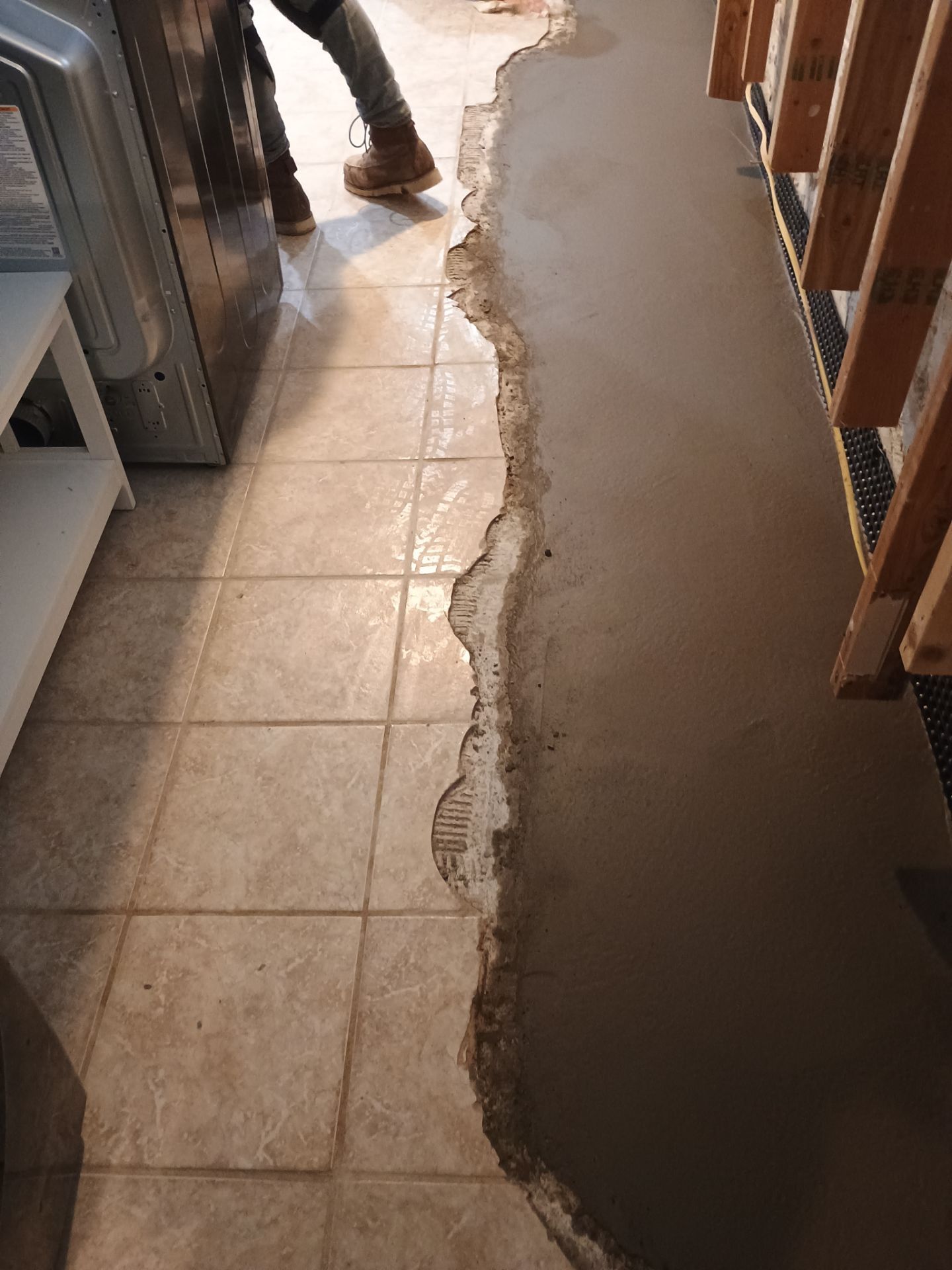 Drain Tile in Minneapolis for Kristen & Taylor by Waterproofing Northeast