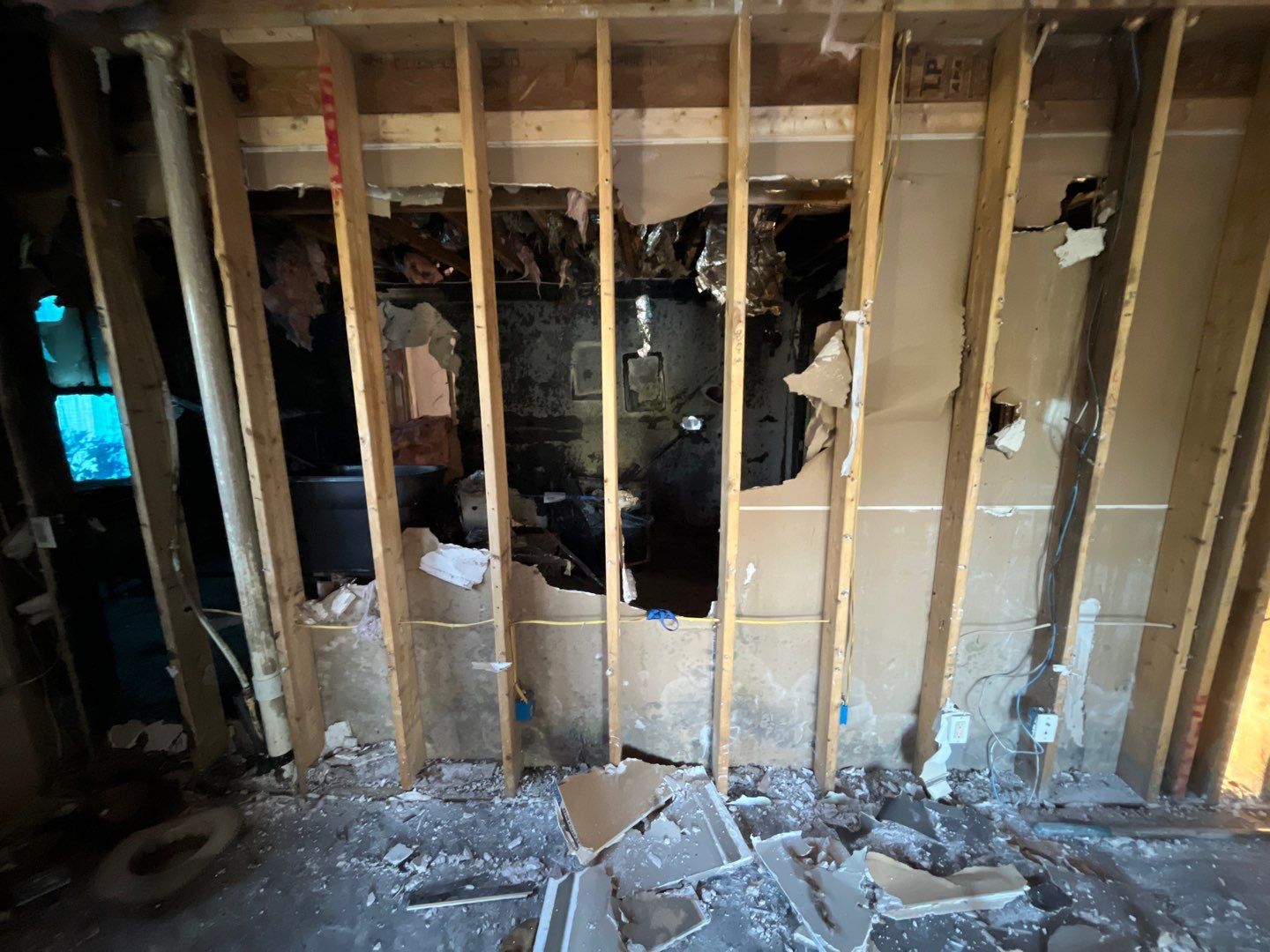 Fire mitigation with structure clean by EAS Environmental, LLC.