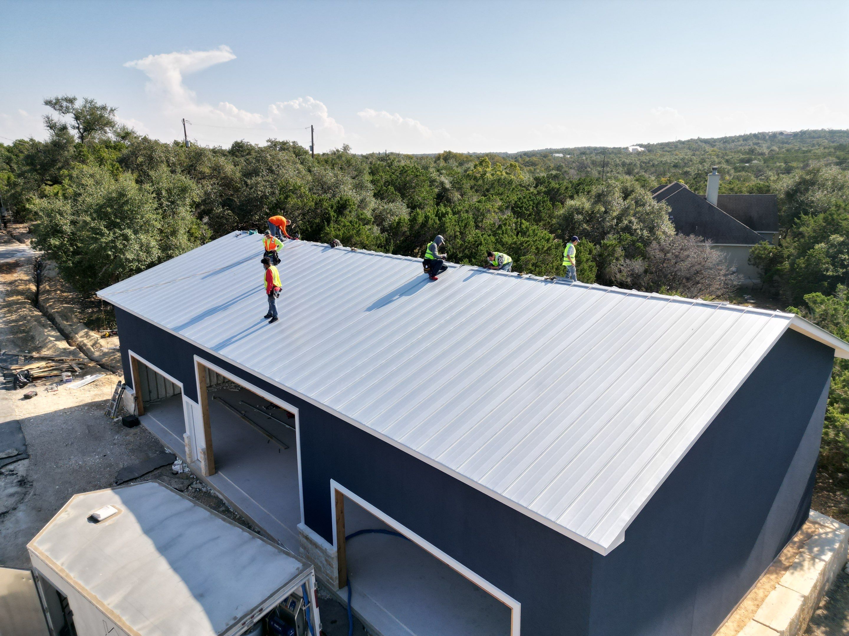 Metal Repairs & Gutter Install by First Out Roofing 