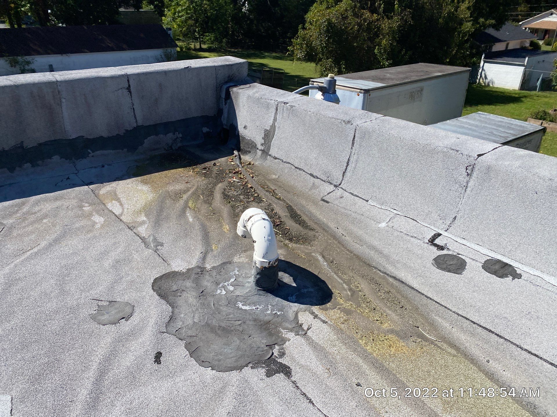 Commercial Roof Restored by Just In Time Roofing and Restoration