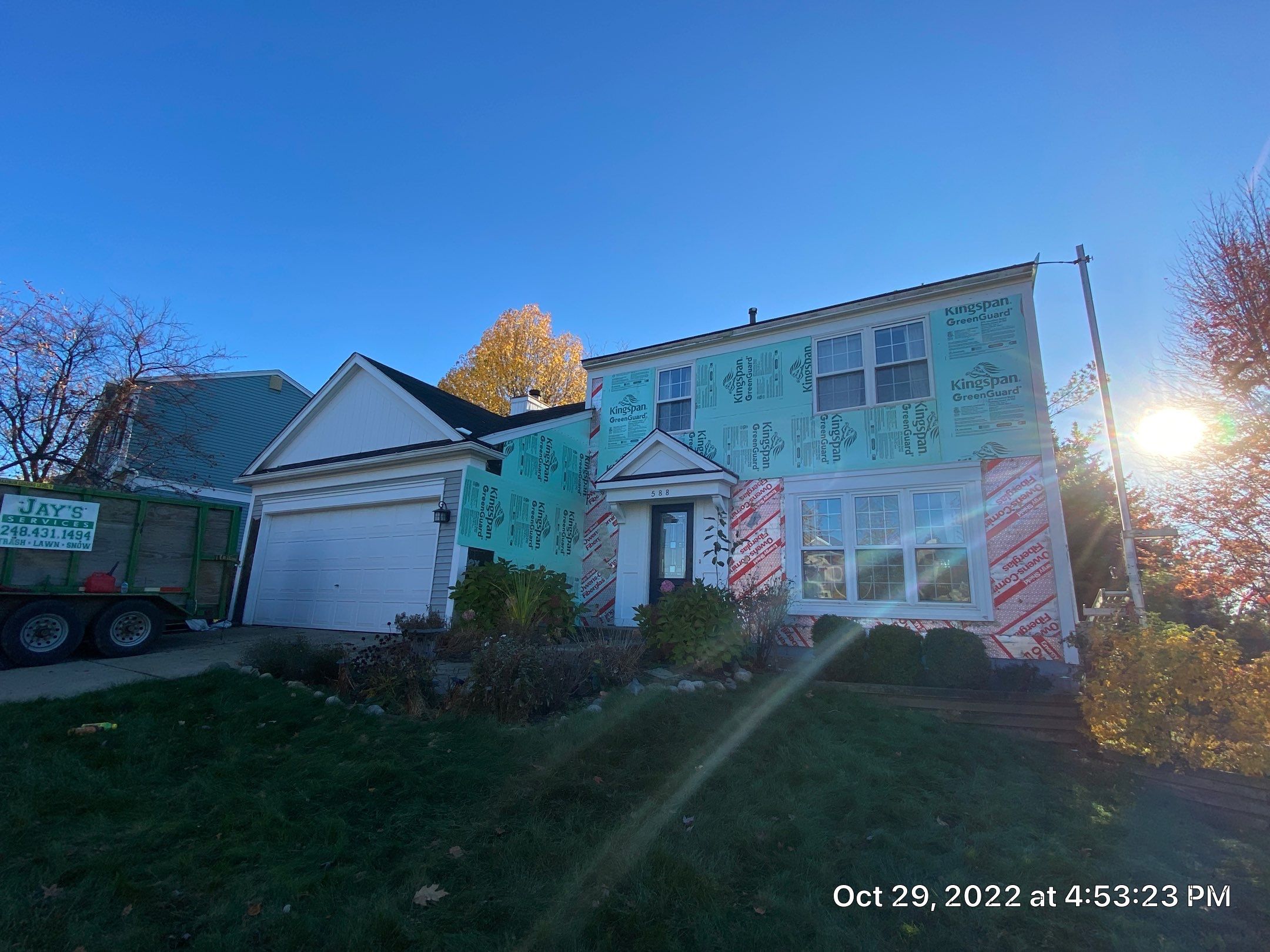 Siding Replacement using Certainteed Restoration Classic D4 Midnight Blue by 180 Contractors