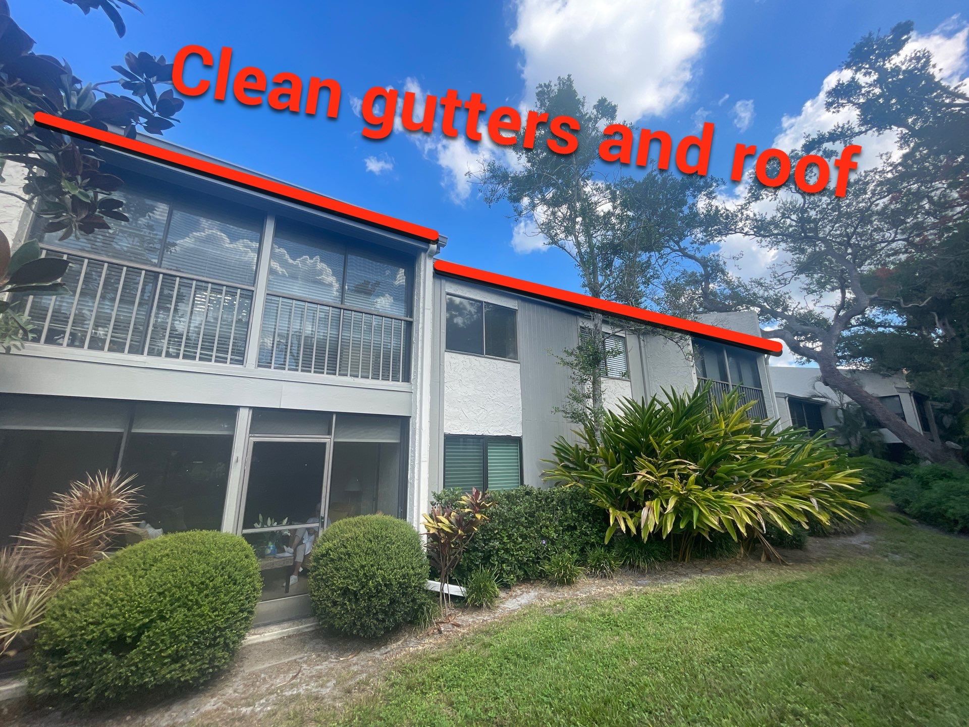 Clean Gutters and Roof in Sarasota FL by Gutter Professors