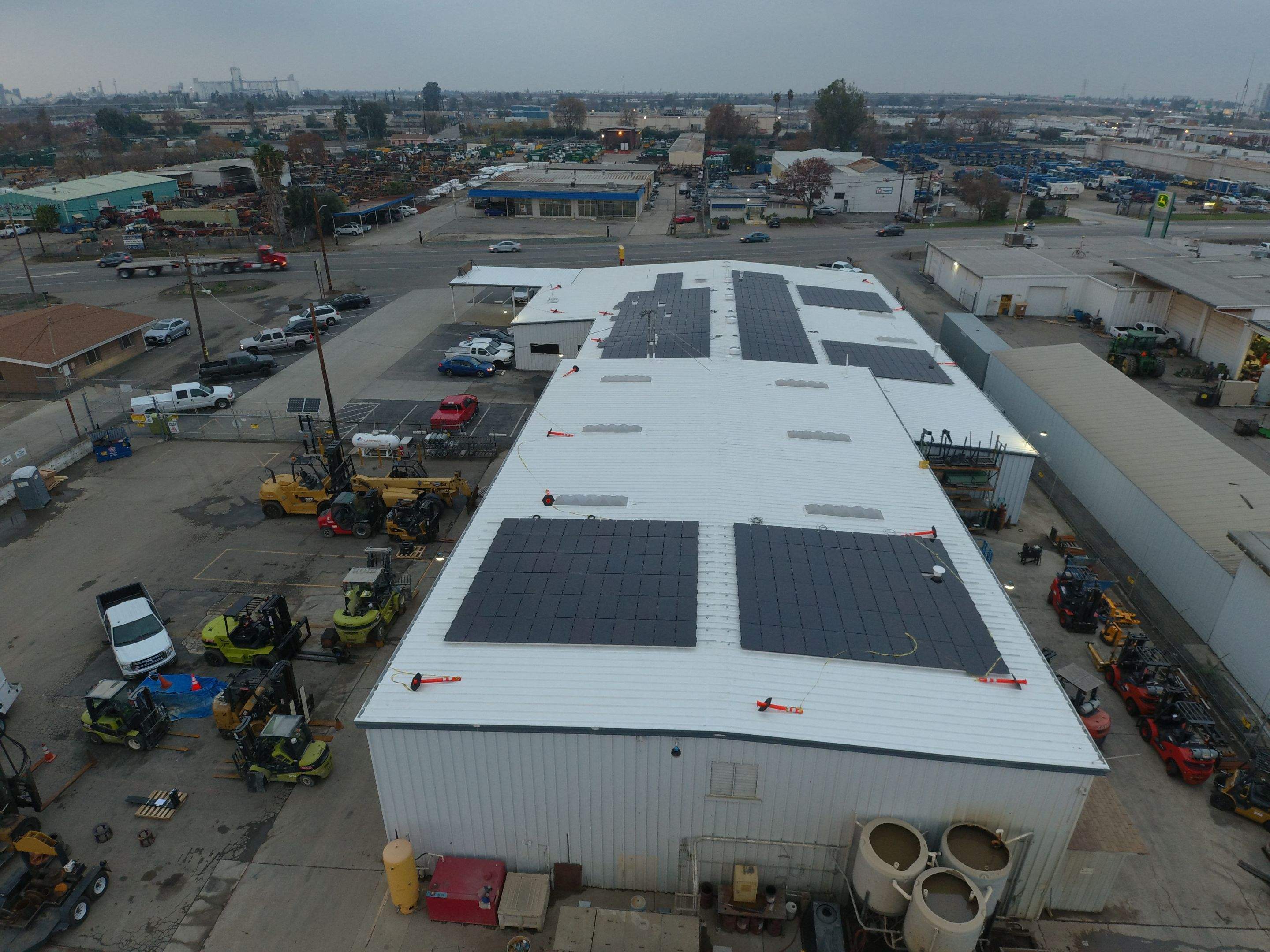 MR Roofing system using Conklin Benchmark/PUMA XL fabric and coating by Straight Edge Roofing Inc