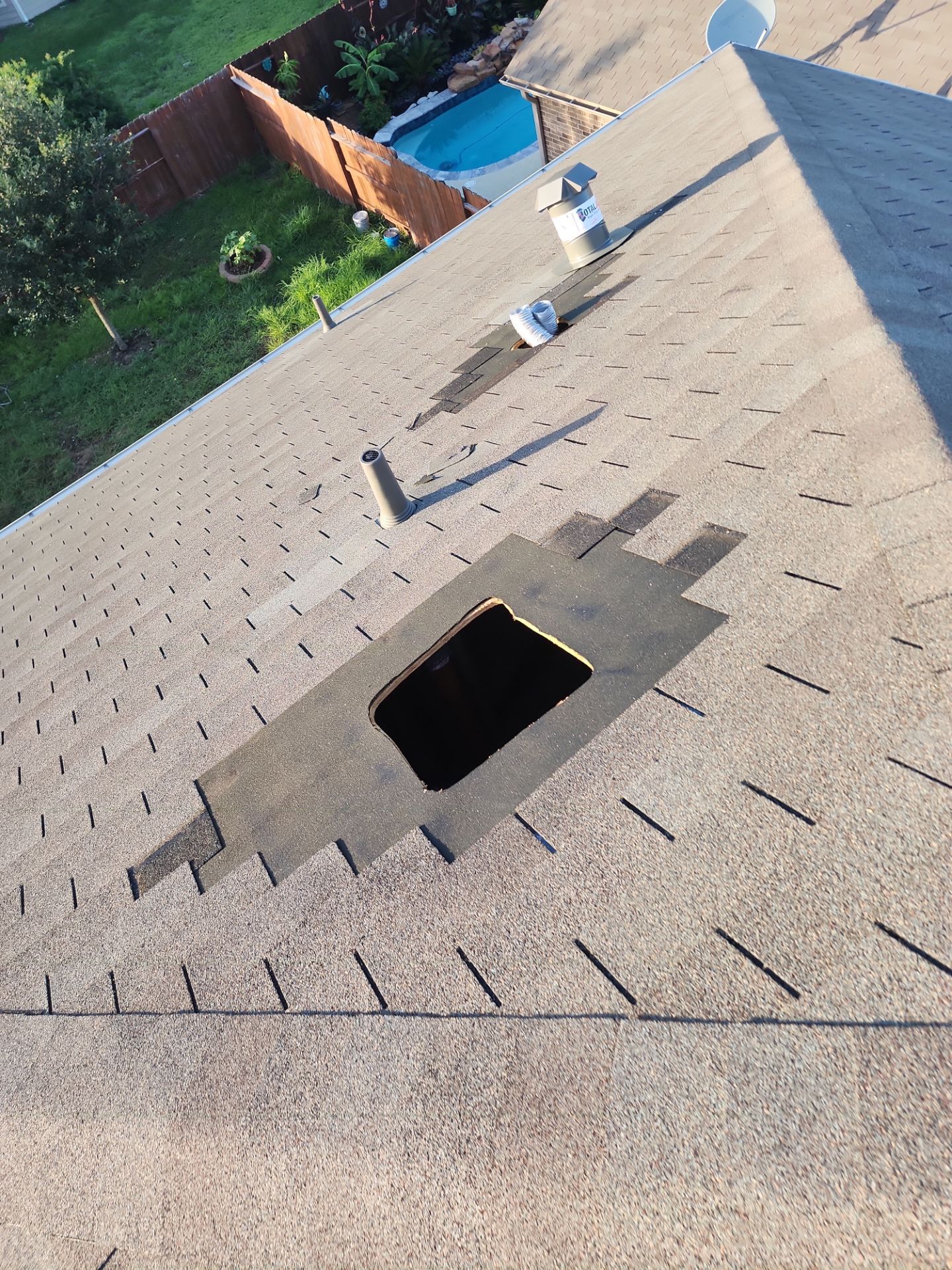 Residential Roofing Repair using Owen's Corning Duration (Lifetime) Shingles by Roof Repair Company