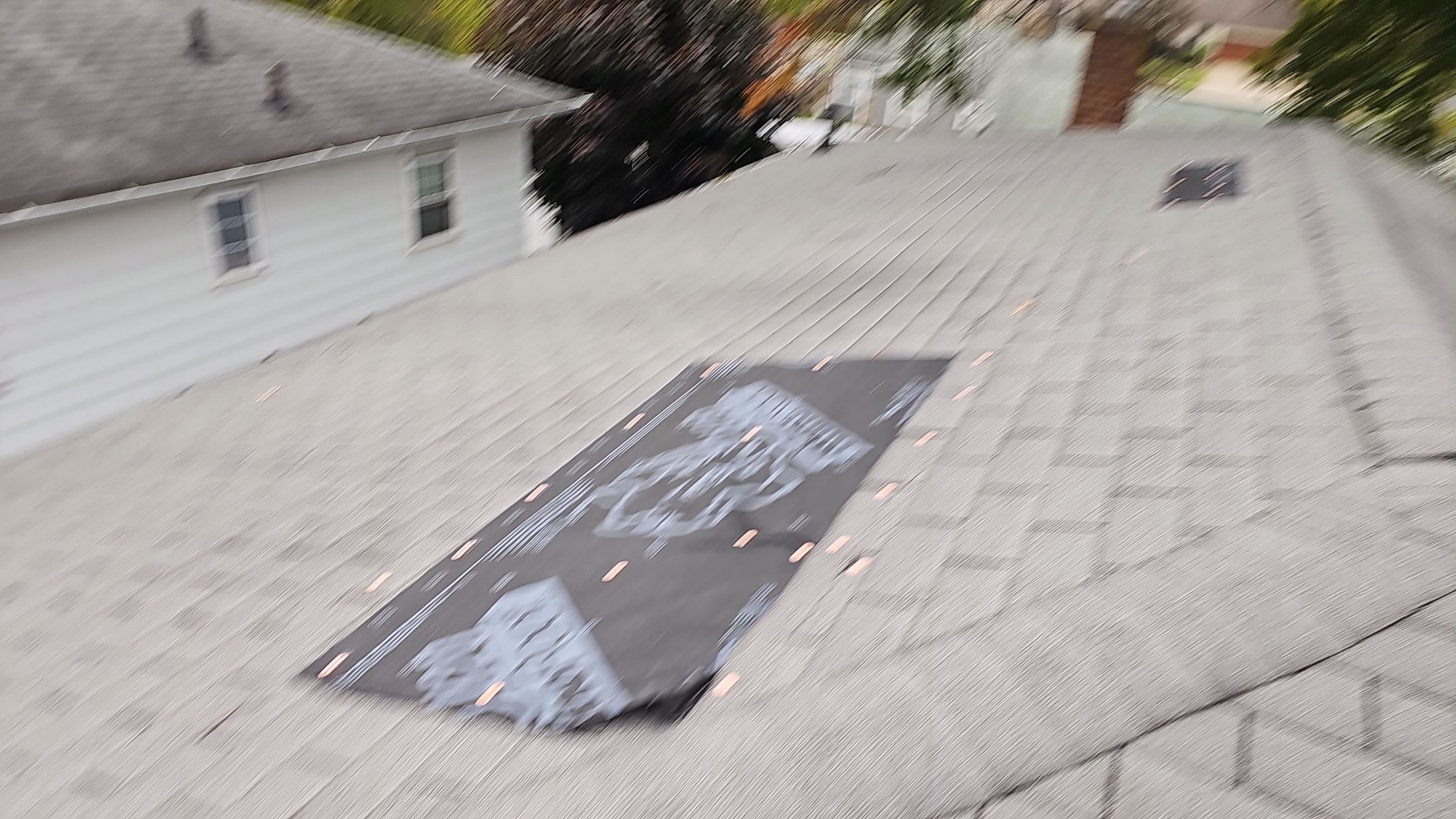 ATLAS PINNACLE COLOR: OYSTER SHELL DRIP EDGE: WHITE by Eagle Eye Roofing
