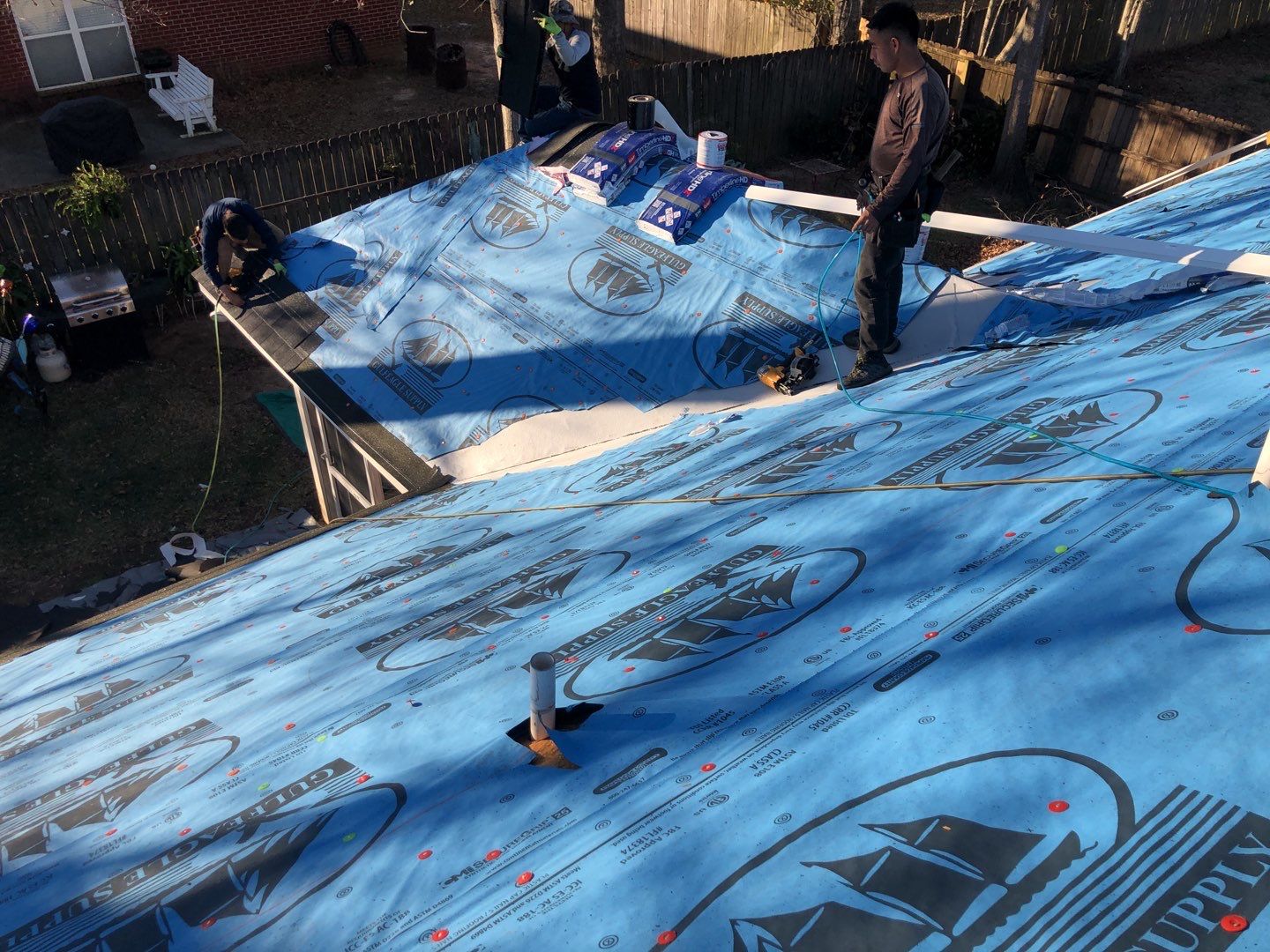 Residential Roofing Installation using Roof Replacement by American Roofing & Construction LLC