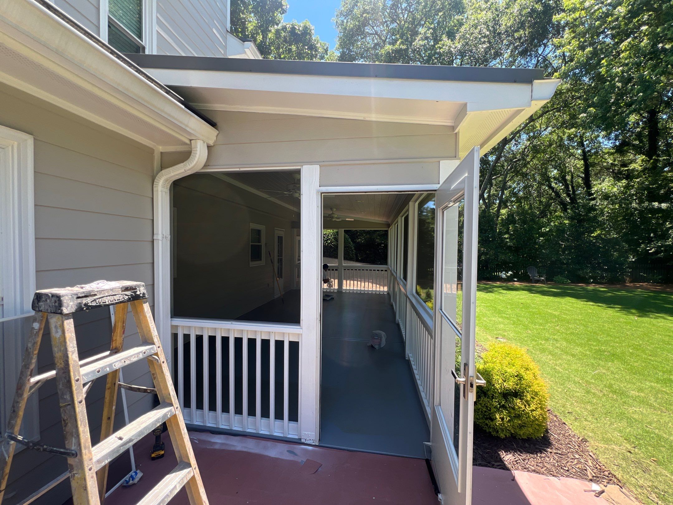 Alpharetta Exterior House Painting and Screened Porch Refresh by Swift Home Renovations