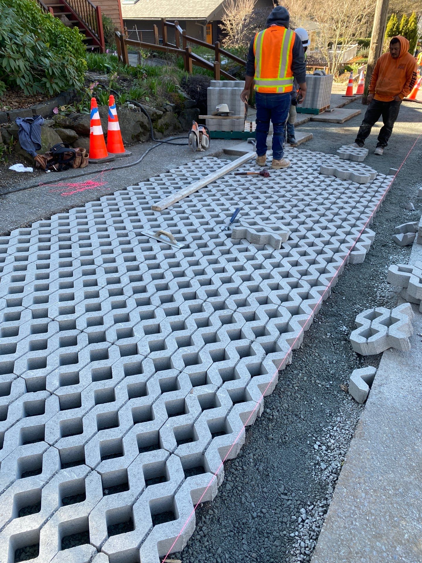 Russell | Turfstone Pavers Driveway  by Jireh Asphalt & Concrete Inc 