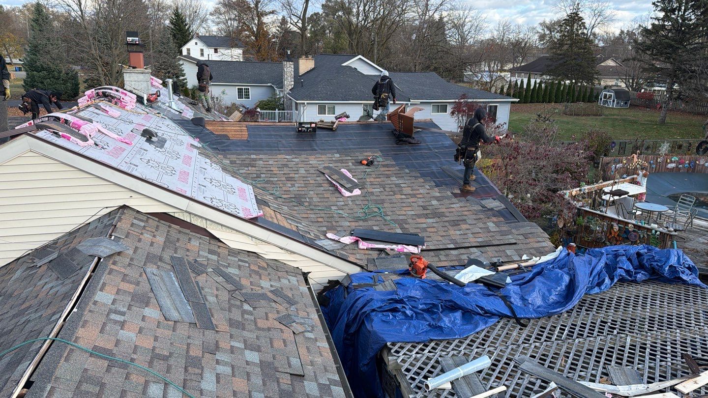 Roof Replacement using Owens Corning Aged Copper by 180 Contractors