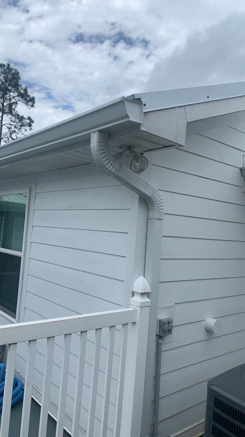 Gutter Installation Using White K-Style Gutters by Gutter Professors
