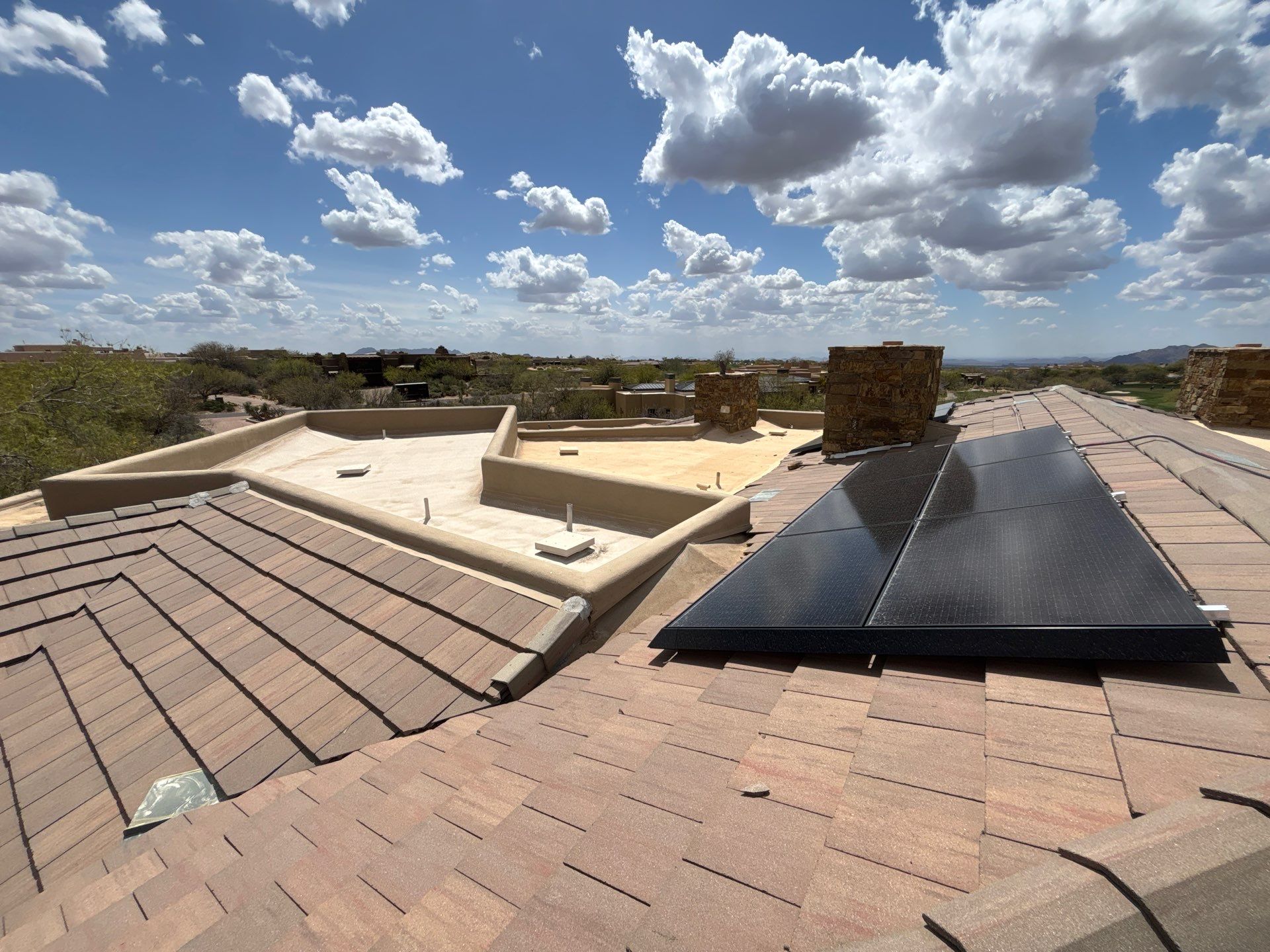 Residential Roofing Repair using Coating/Tile Roof underlayment by C&N Roofing  INC 