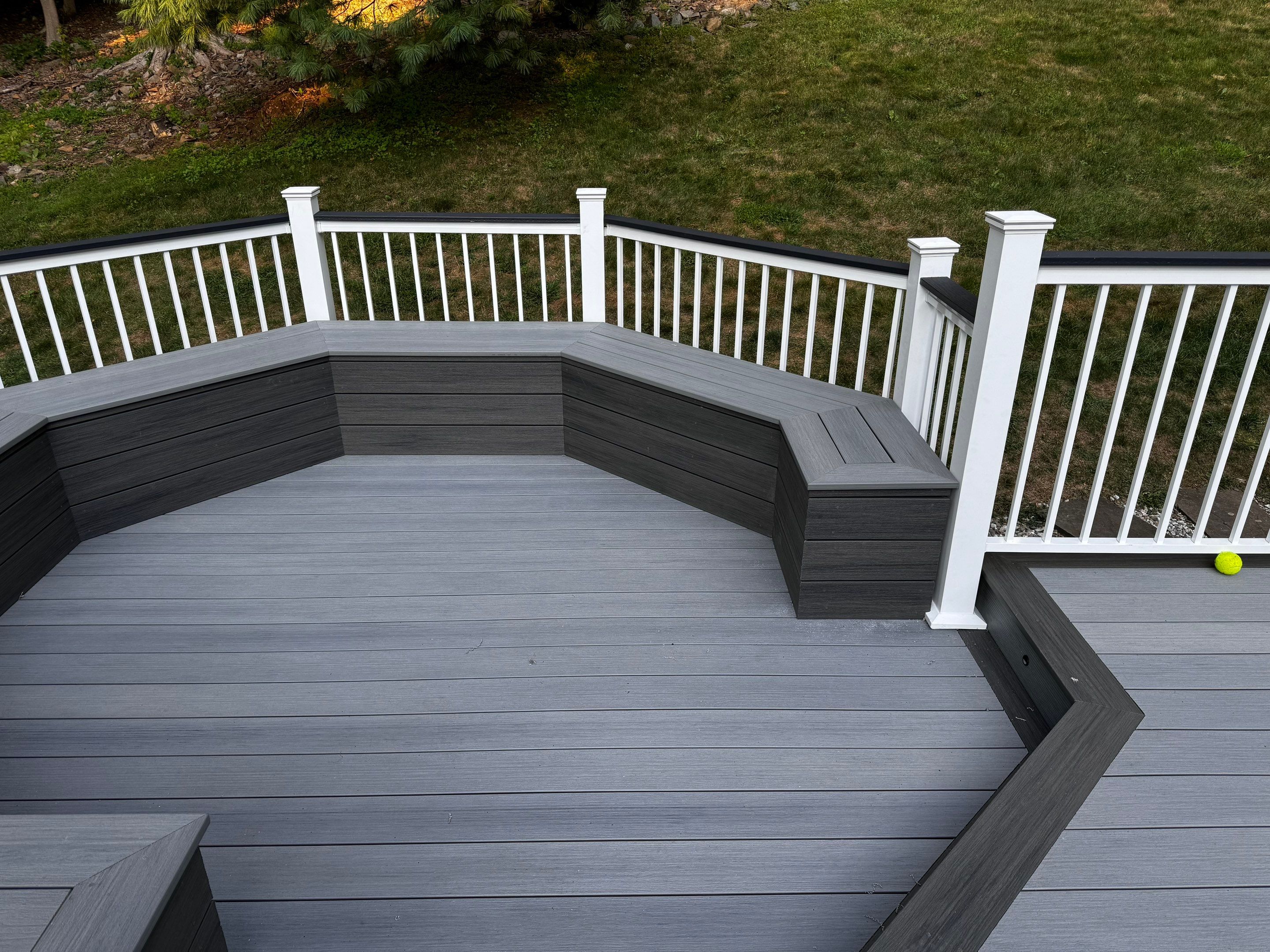 Deck Resurface with Gazebo and Bench by deck guardian