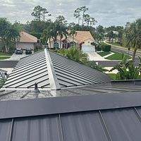 24ga 1" Nail-Strip Dark Bronze  by Total Roofing System The Metal Roof Experts