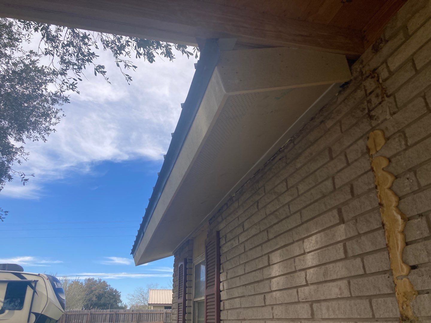 Beeville Backporch sittin' by Bayfront Roofing and Construction