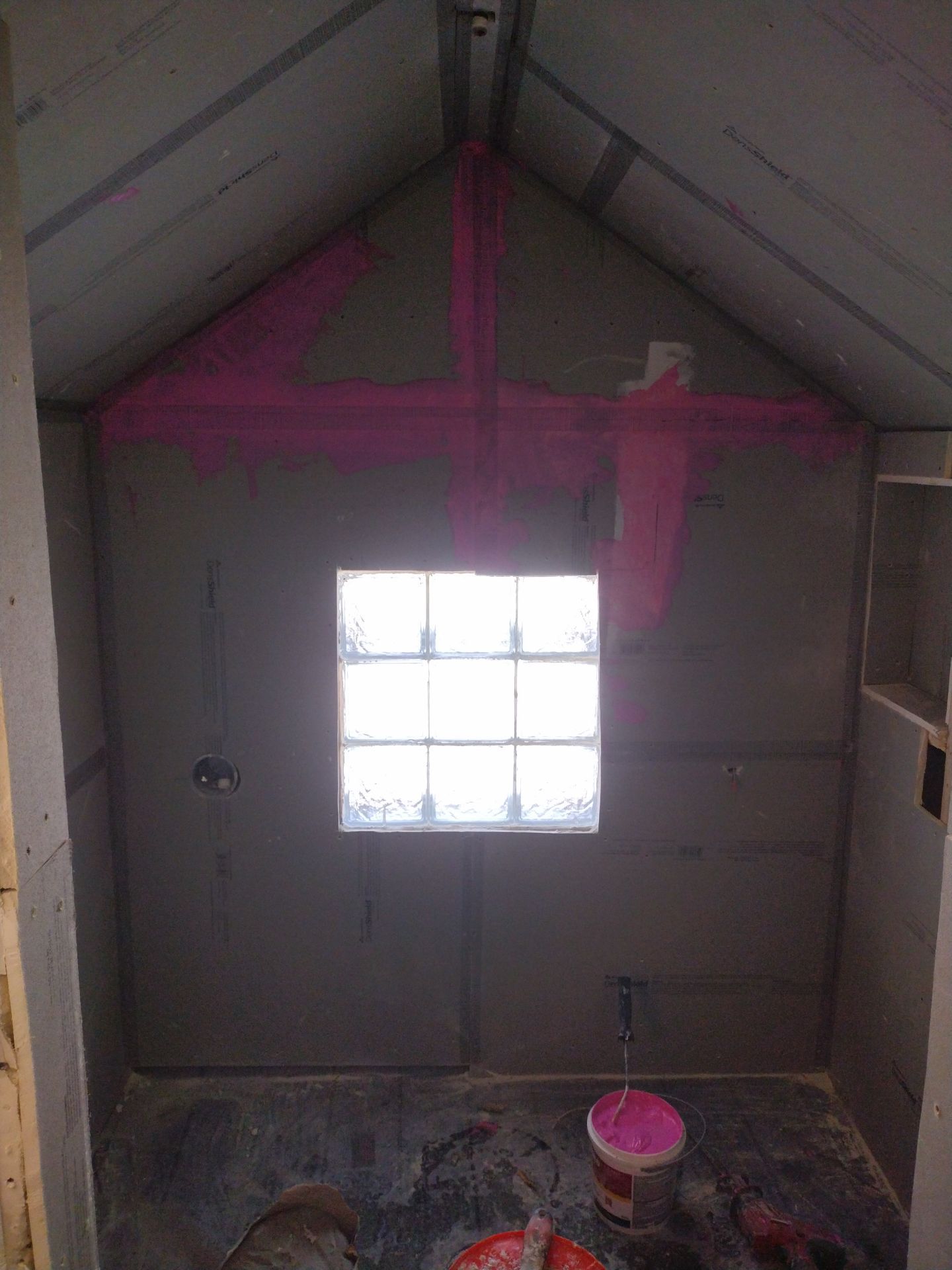 Shower Remodel & Ceiling Restoration – Correcting Water Damage and Rebuilding Right by Johnny Five Construction 